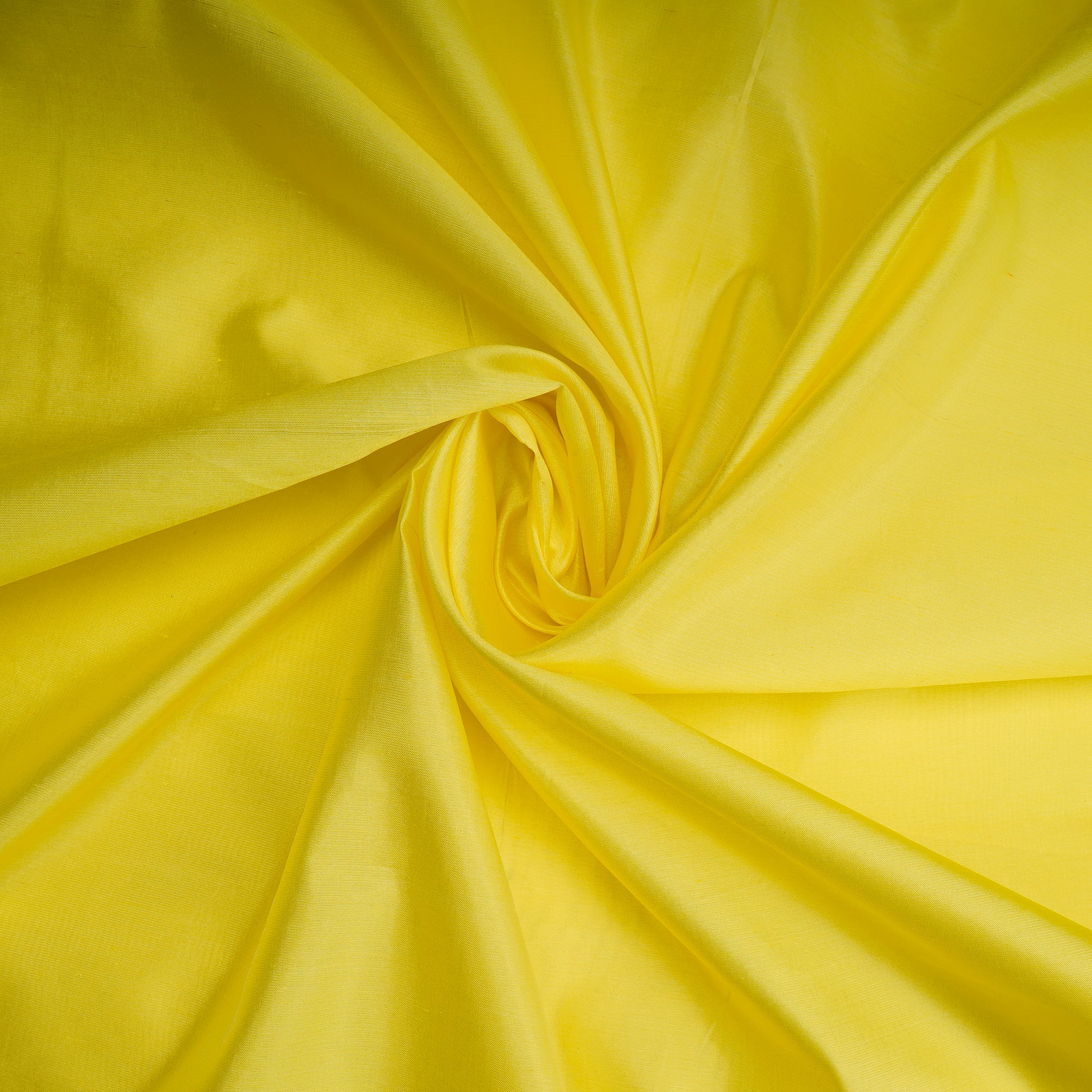 Yellow Color Yarn Dyed Kora Dupion SIlk Fabric