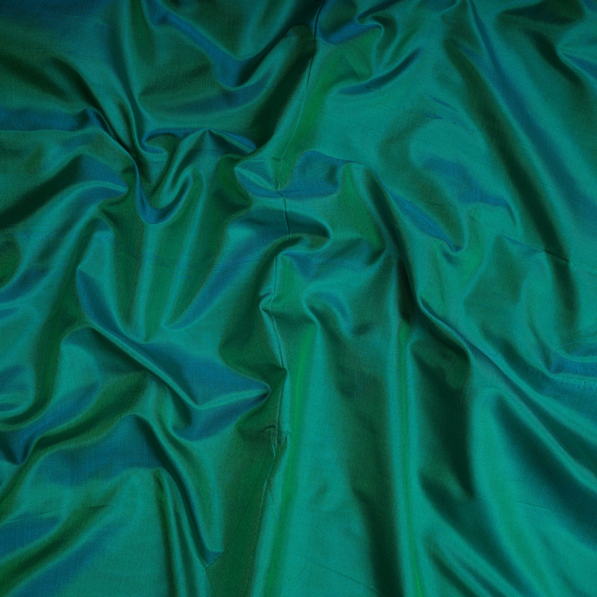Emerald Color Bangalore Silk Fabric