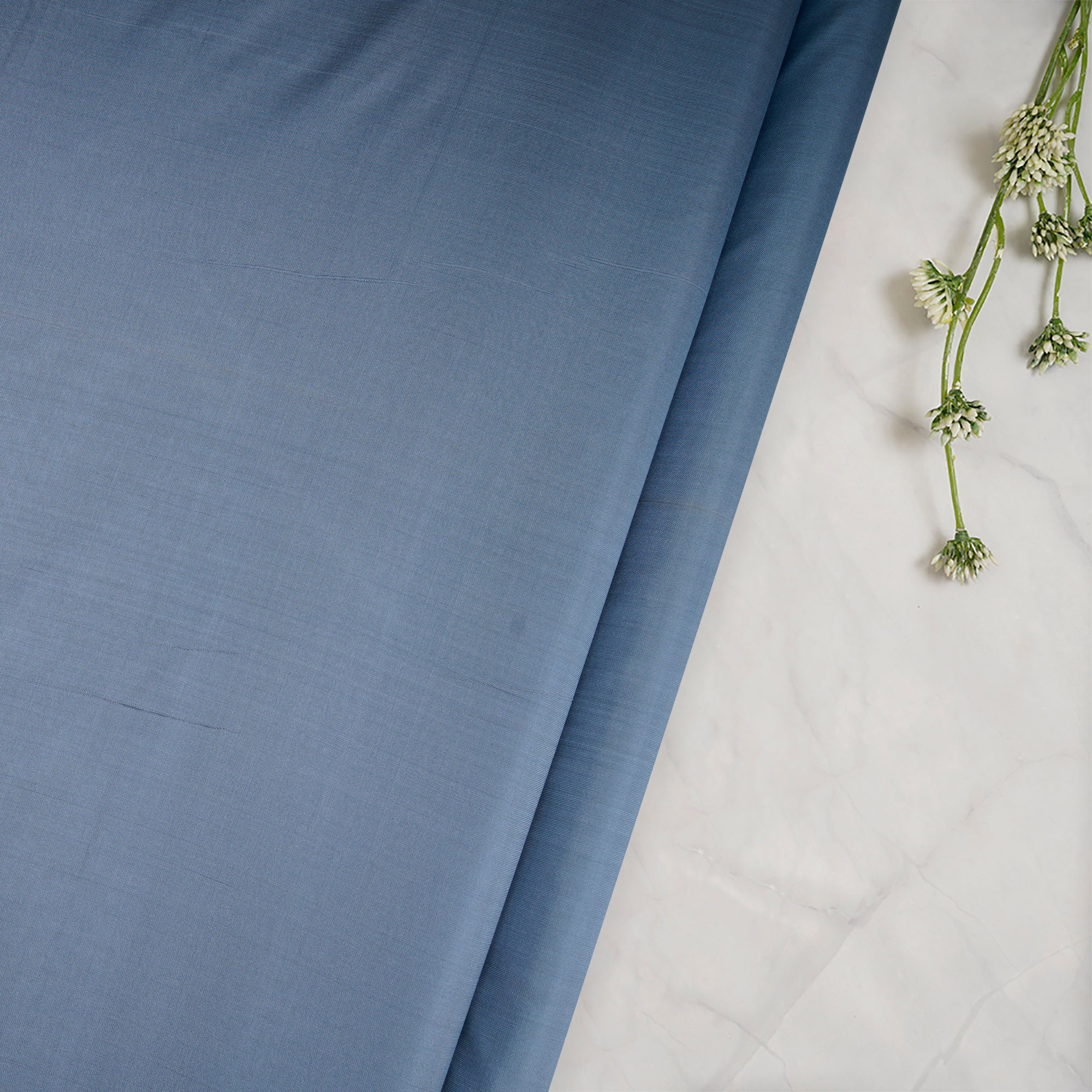 Grey Color Bangalore Silk Fabric