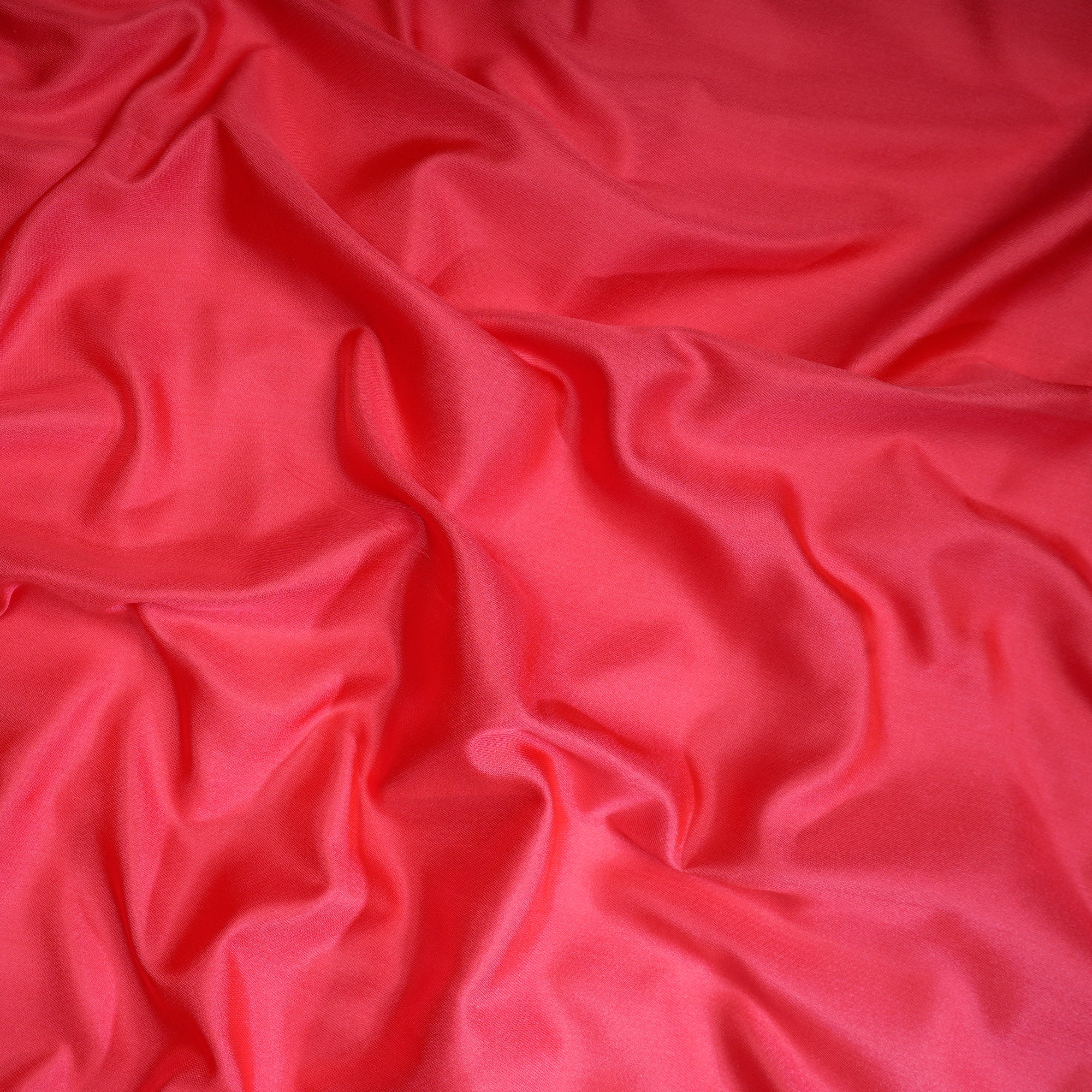 Red Color Satin Silk Fabric