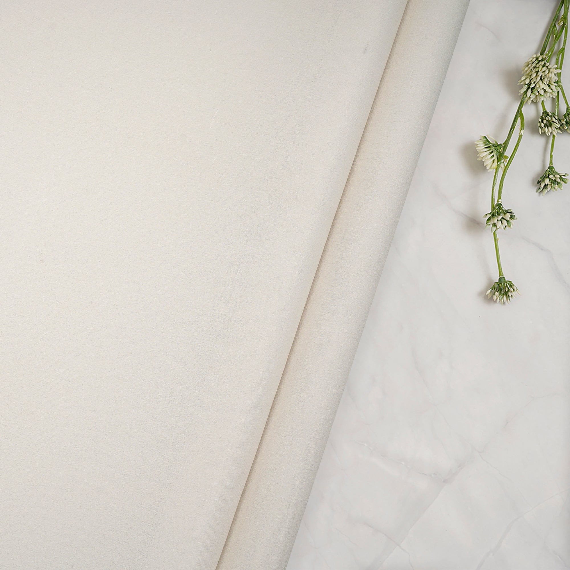 White Dyeable Fancy Georgette Silk Fabric