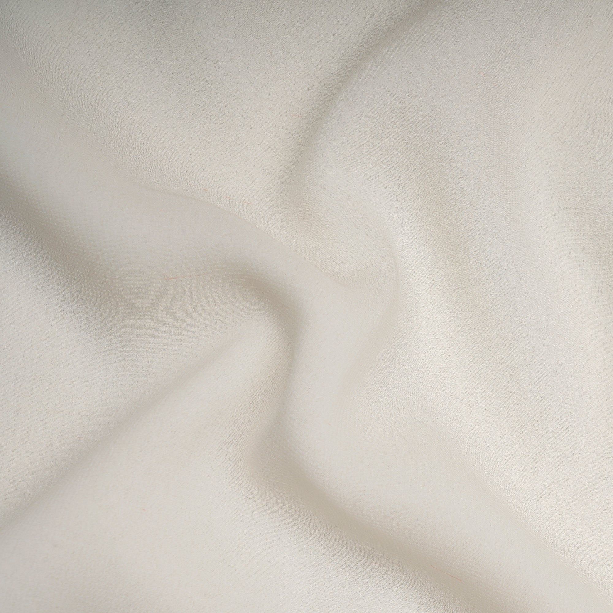 White Dyeable Fancy Georgette Silk Fabric