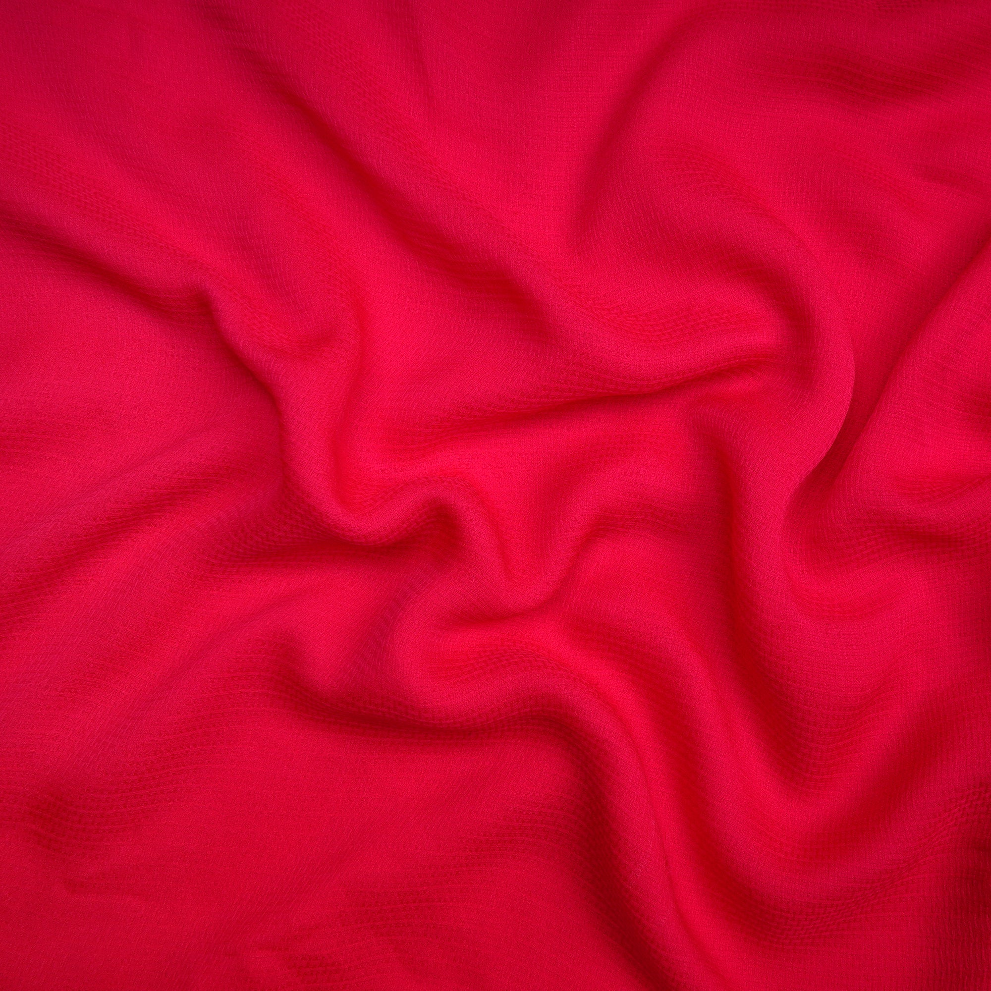 Pink Ombre Dyed Chiffon Silk Fabric