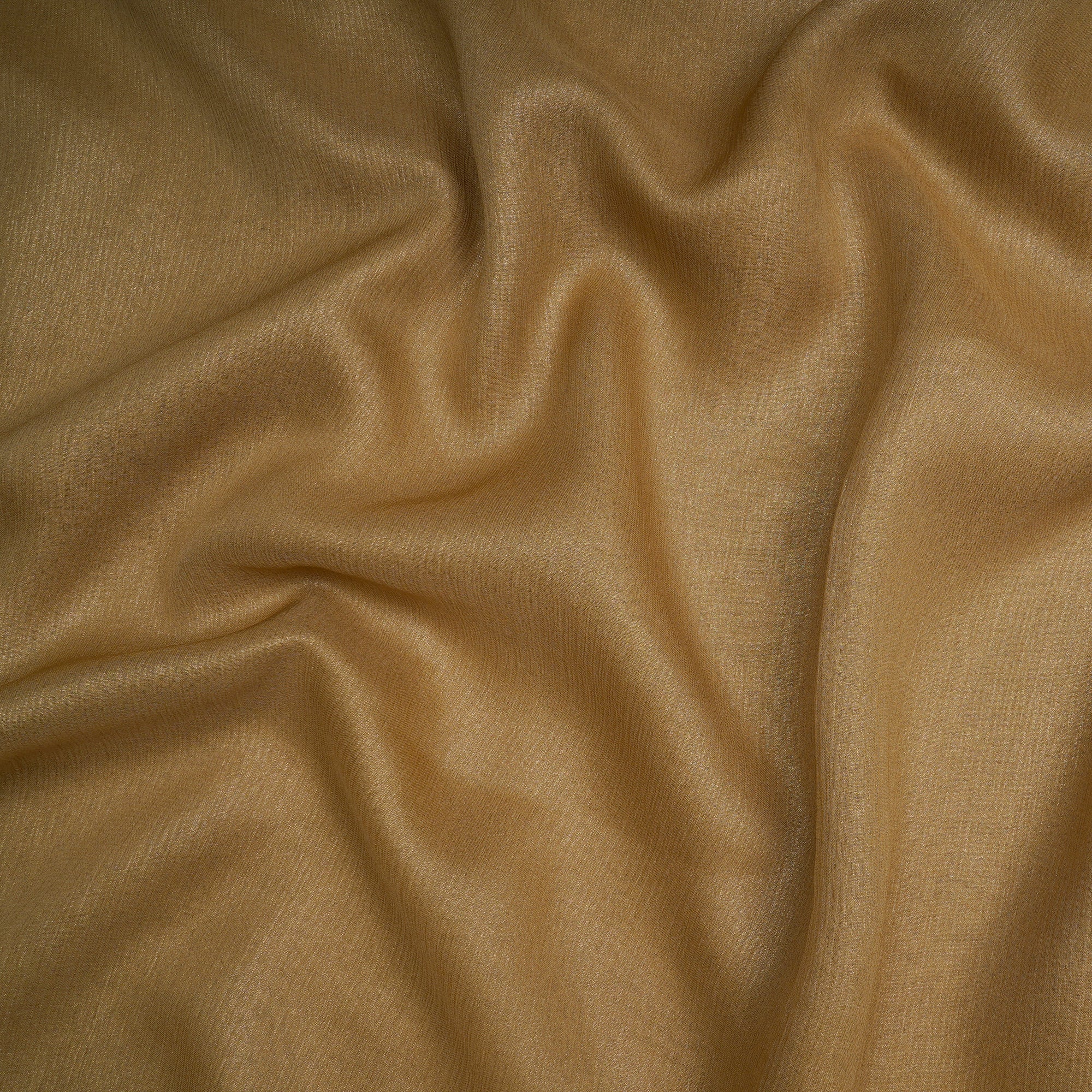 Toas Taupe Foile Chiffon Silk Fabrics