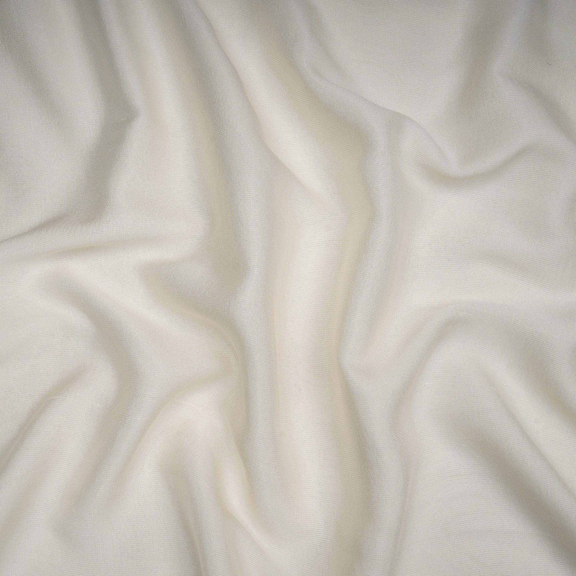 White Dyeable Plain Georgette Dobby Silk Fabric