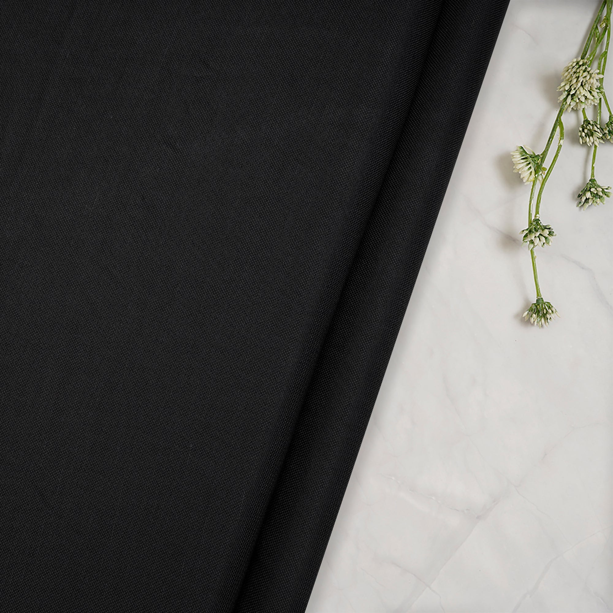 Black Color Viscose Linen Fabric
