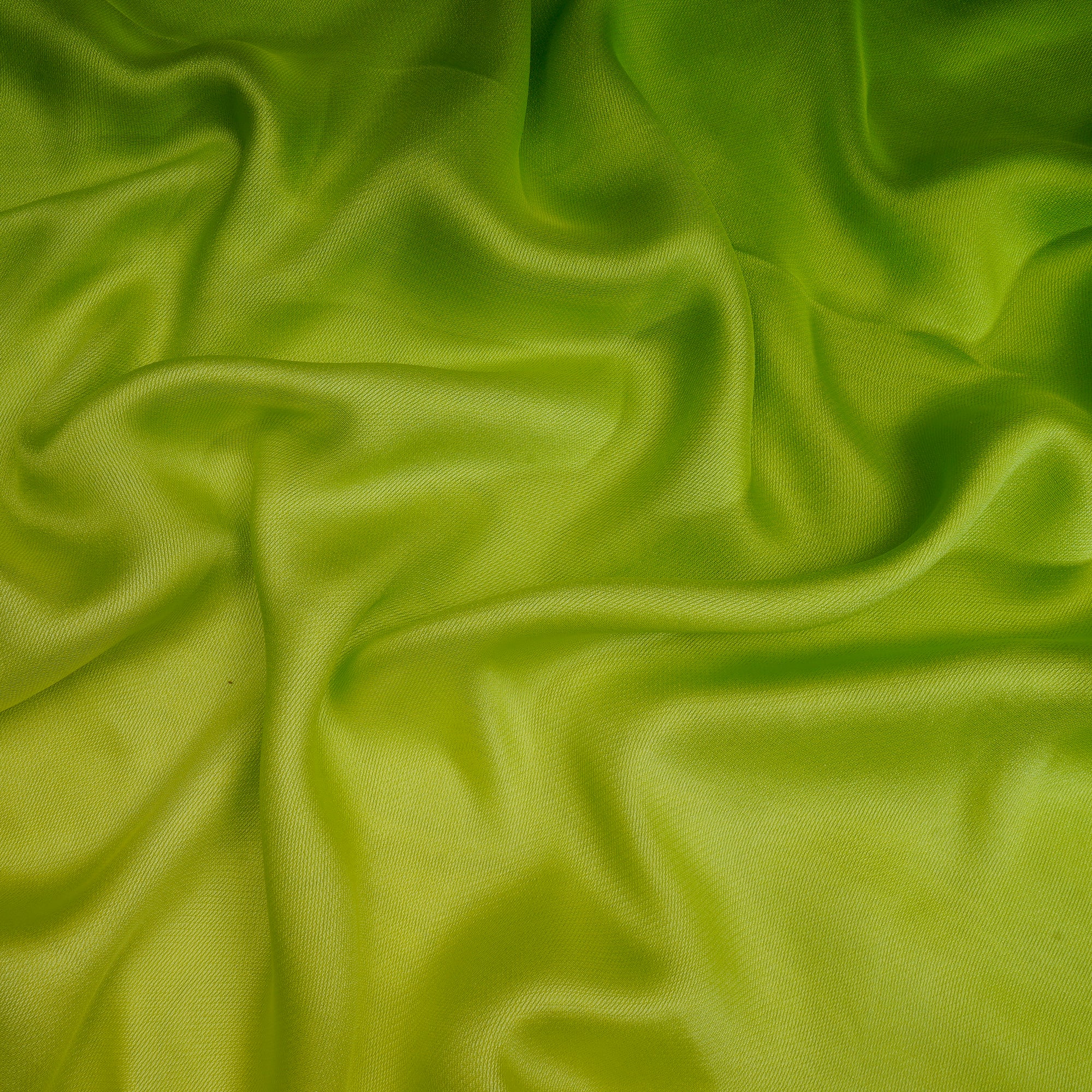 Green Color Ombre Dyed Georgette Dobby Fabric