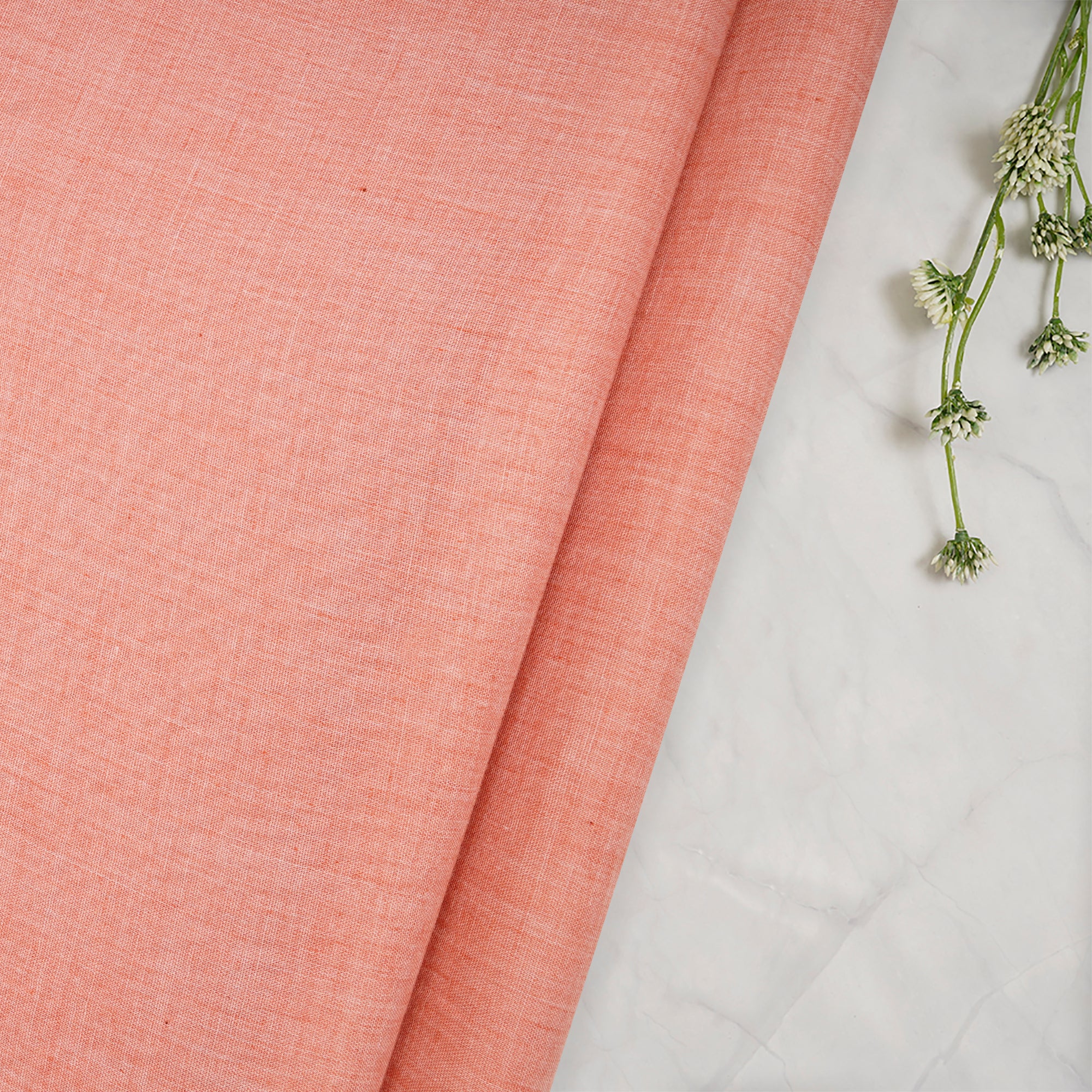 Peach Color Cheese Cotton Fabric