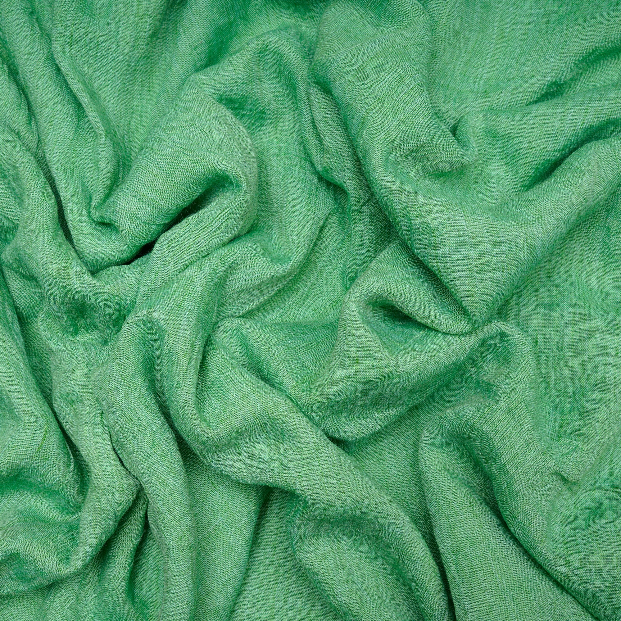 Green Color Cheese Cotton Fabric