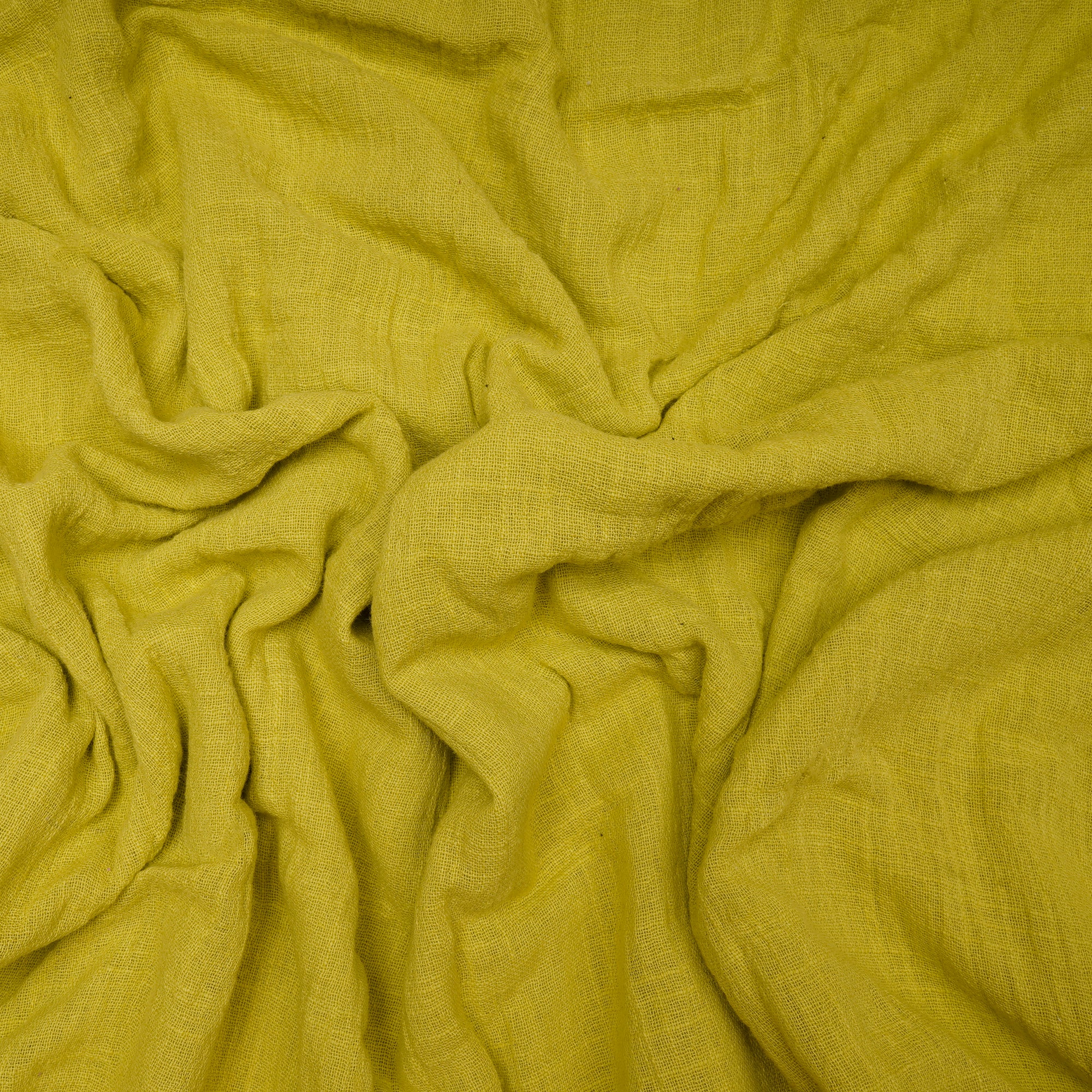 Green Color Mill Dyed Cotton Viscose Slub Fabric