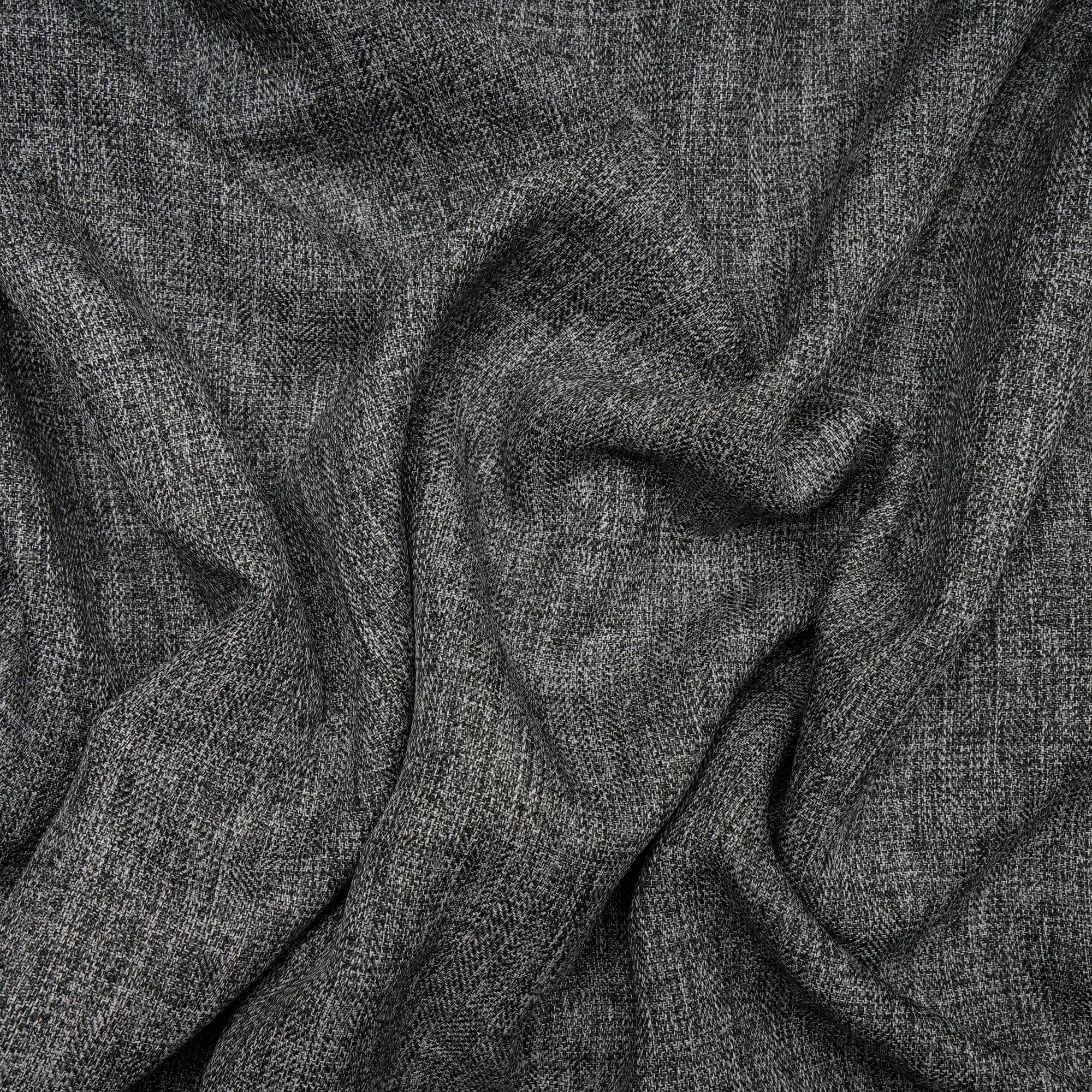 Black Color Polyester Chambray Fabric