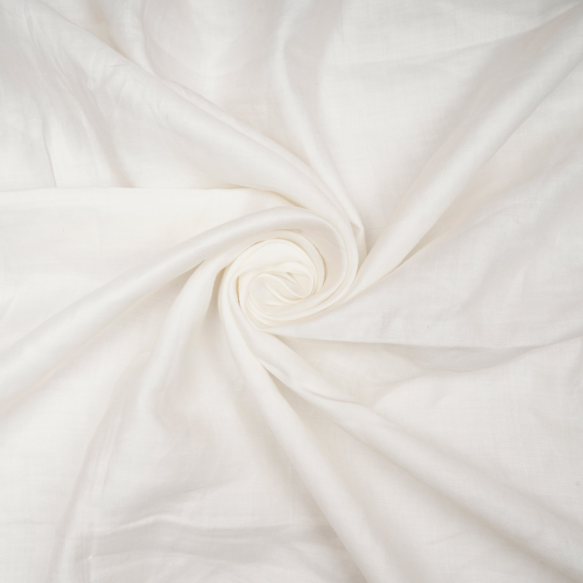 White Plain Dyeable Silk-Linen Satin Fabric