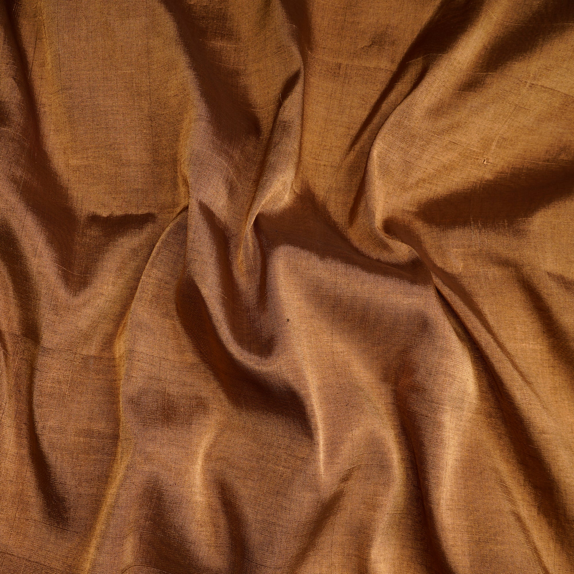 Antique Golden Color Handwoven Pure Tissue Fabric