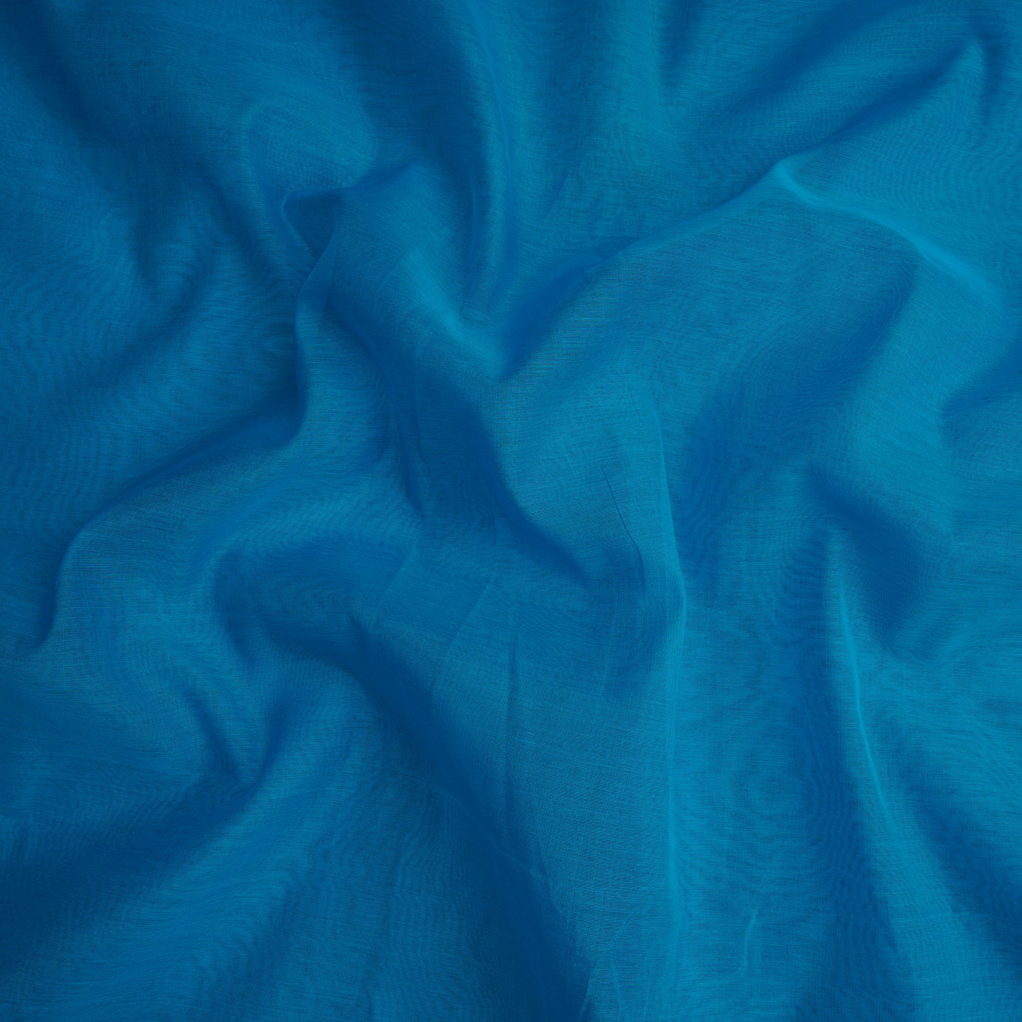 Light Blue Color Yarn Dyed Fine Chanderi Fabric