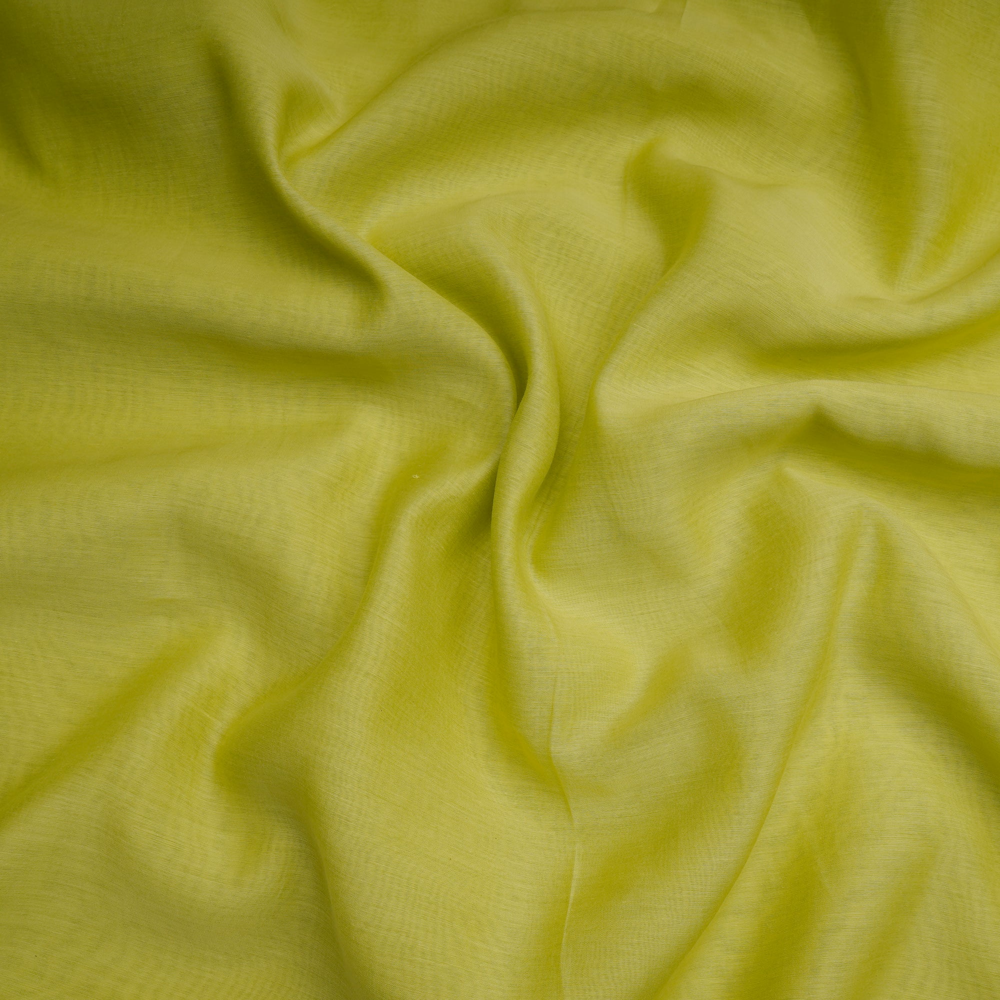 Sunny Lime Piece Dyed Fine Pure Chanderi Fabric