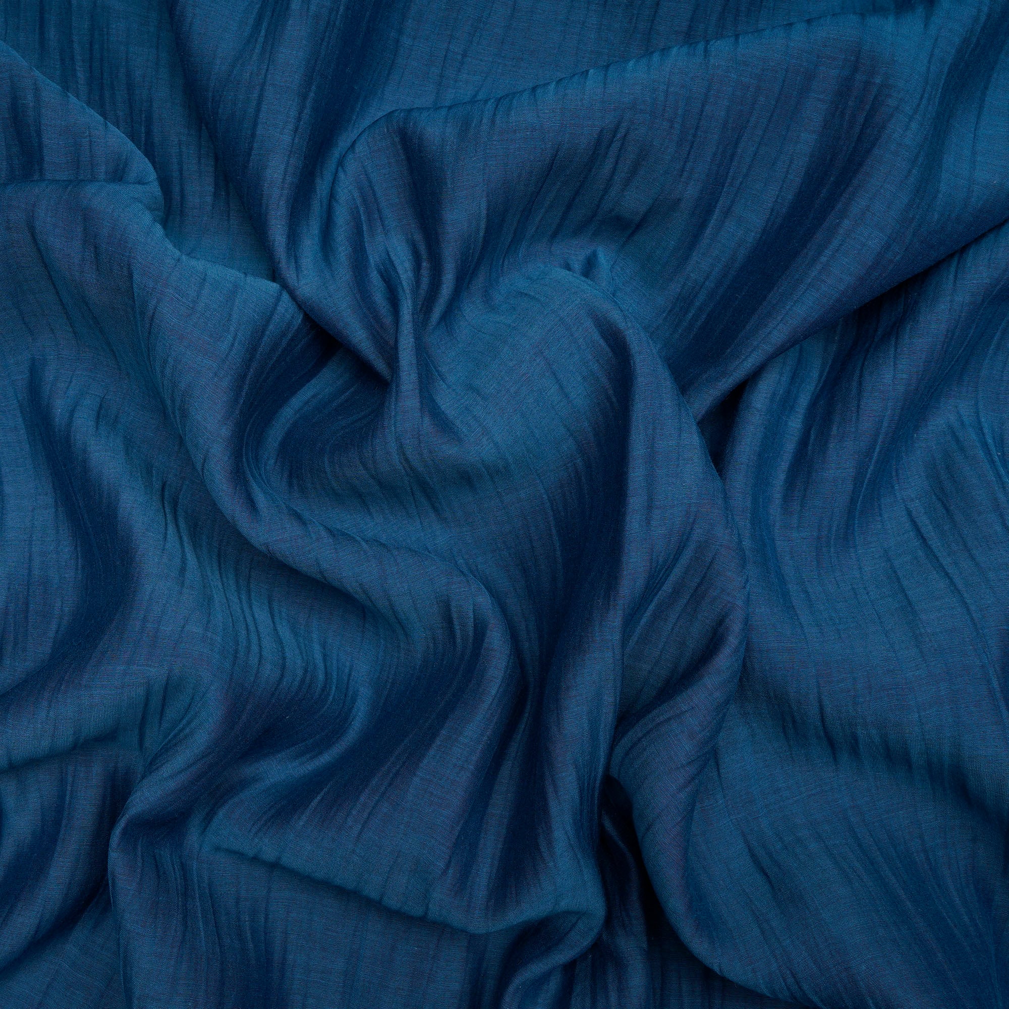 Blue Color Piece Dyed Fine Chanderi Fabric