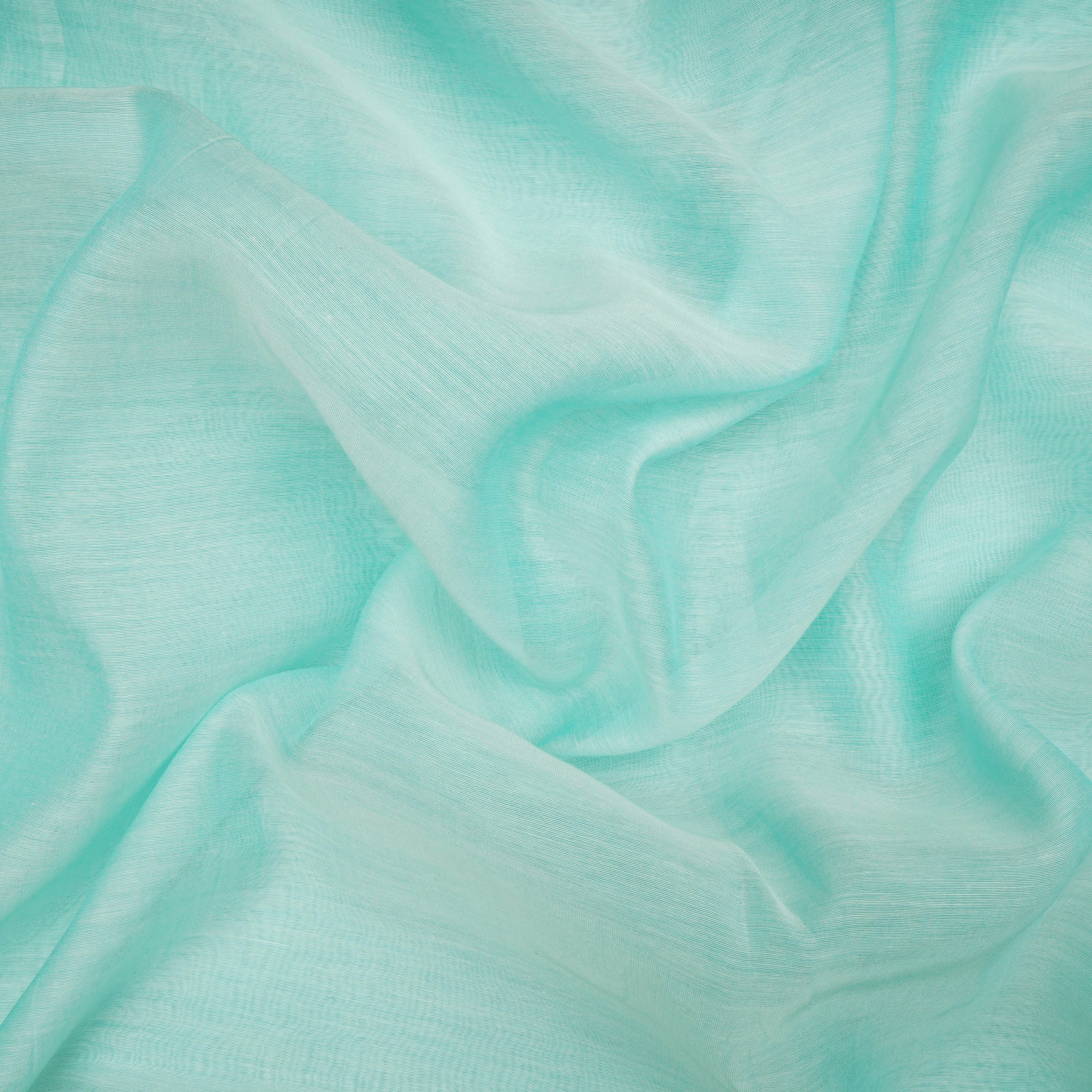 Light Blue Color Piece Dyed Fine Chanderi Fabric