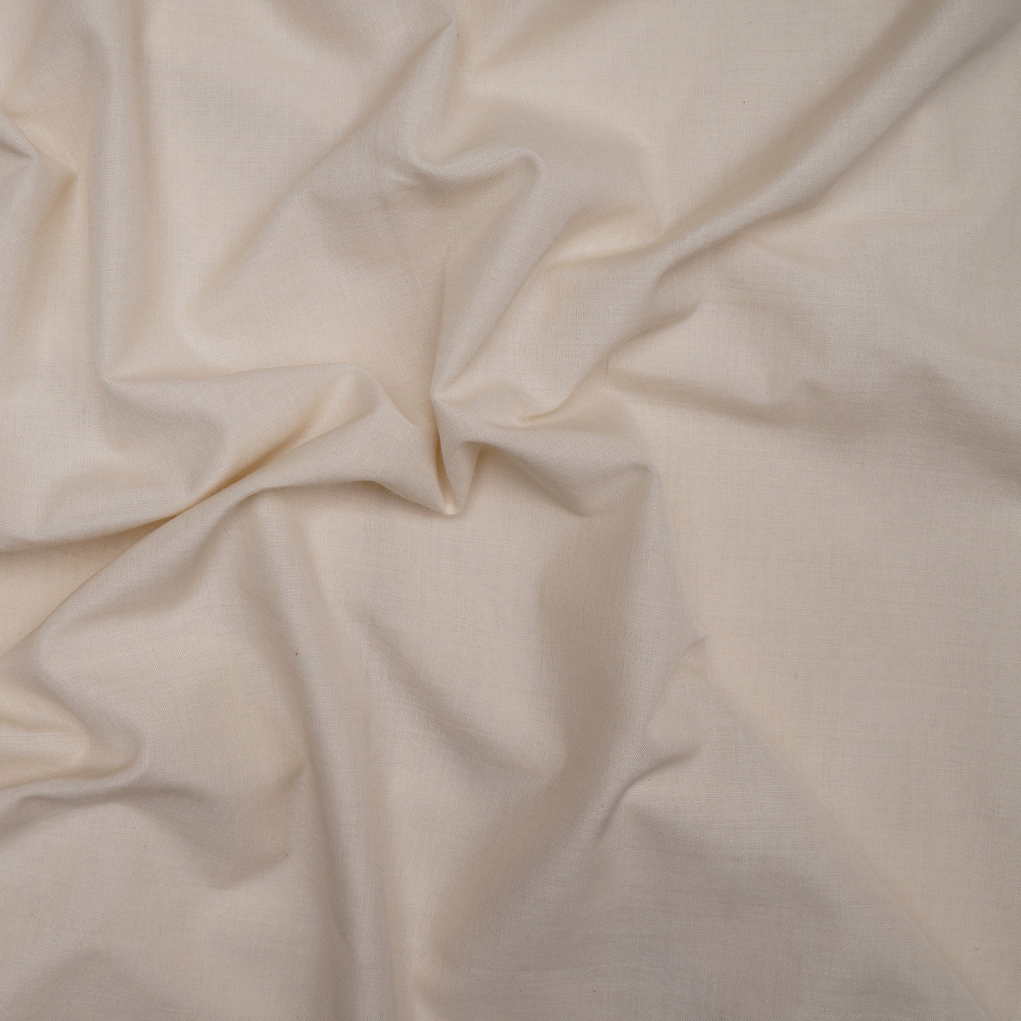Cream Piece Dyed Pure Fine Chanderi Fabric