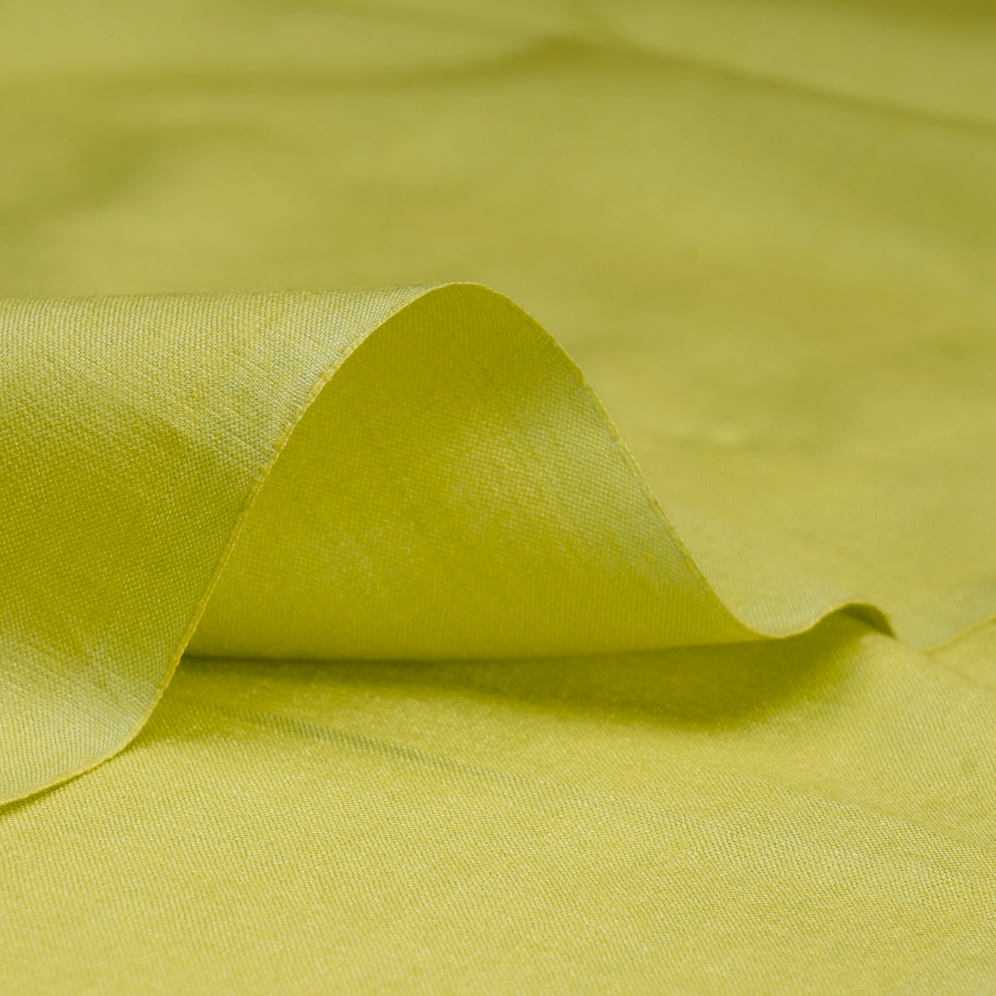 Light Green Plain Tussar Cotton Fabric