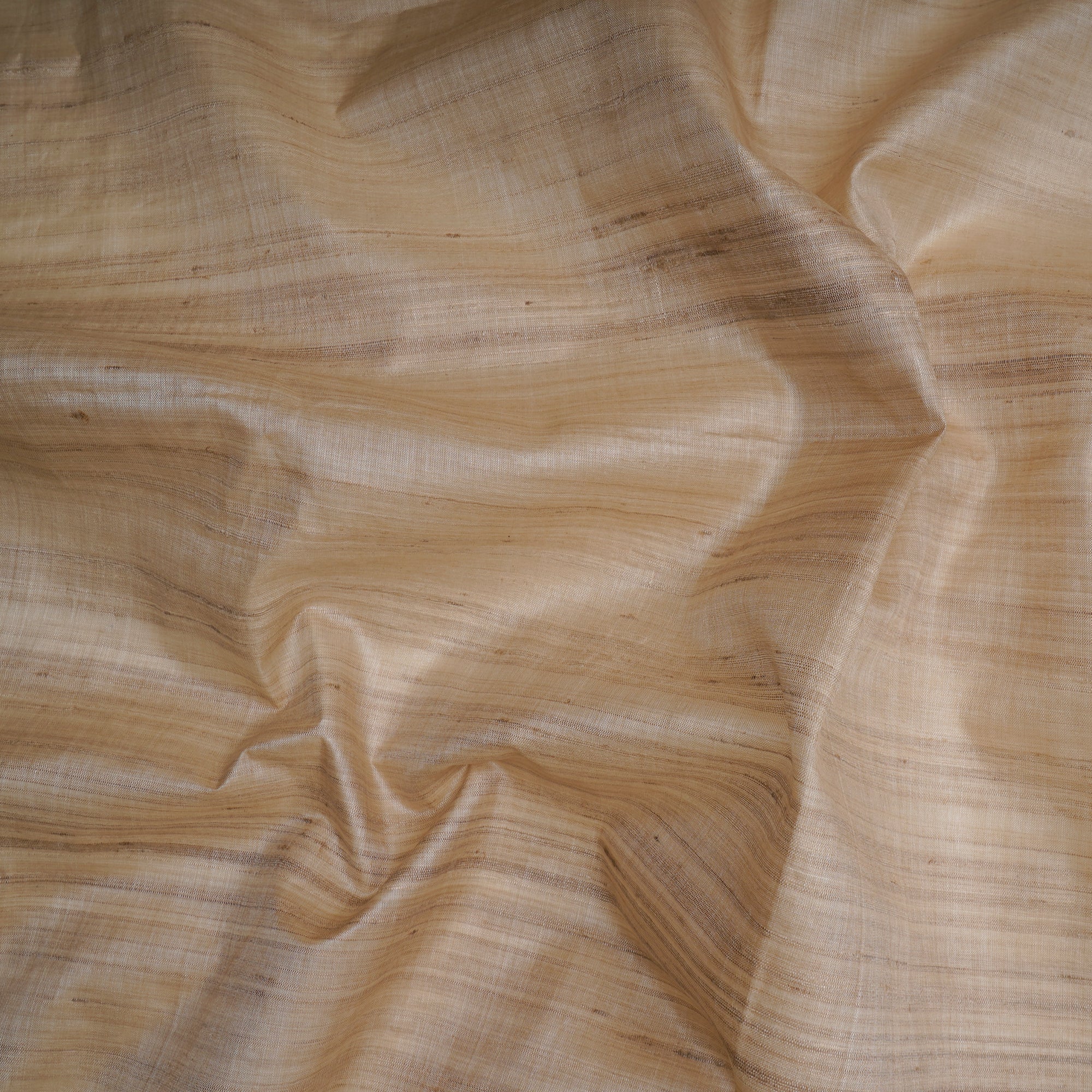Beige Color Desi Tussar Silk Dyeable Fabric