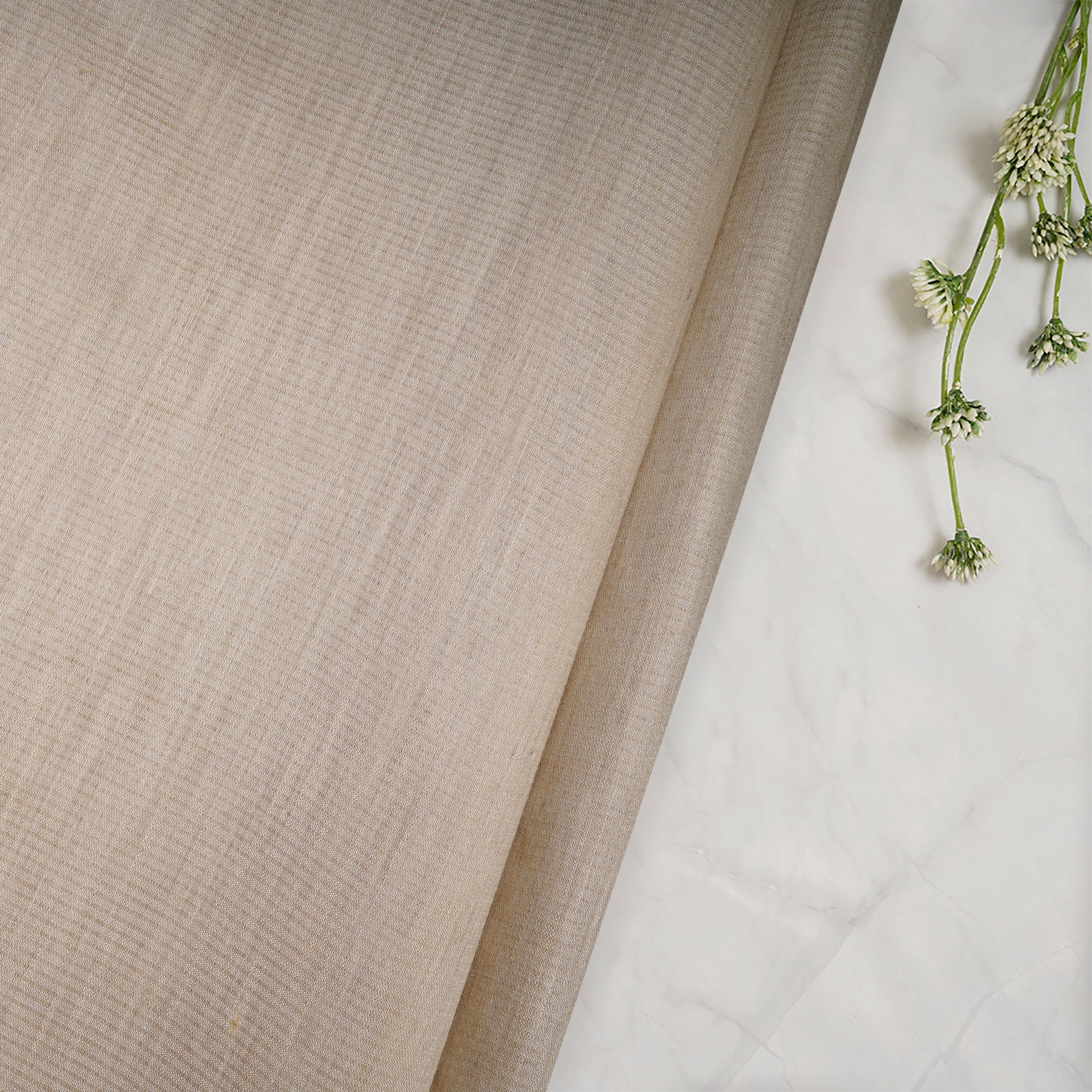 Natrual Beige Dyeable Muga Silk Fabric
