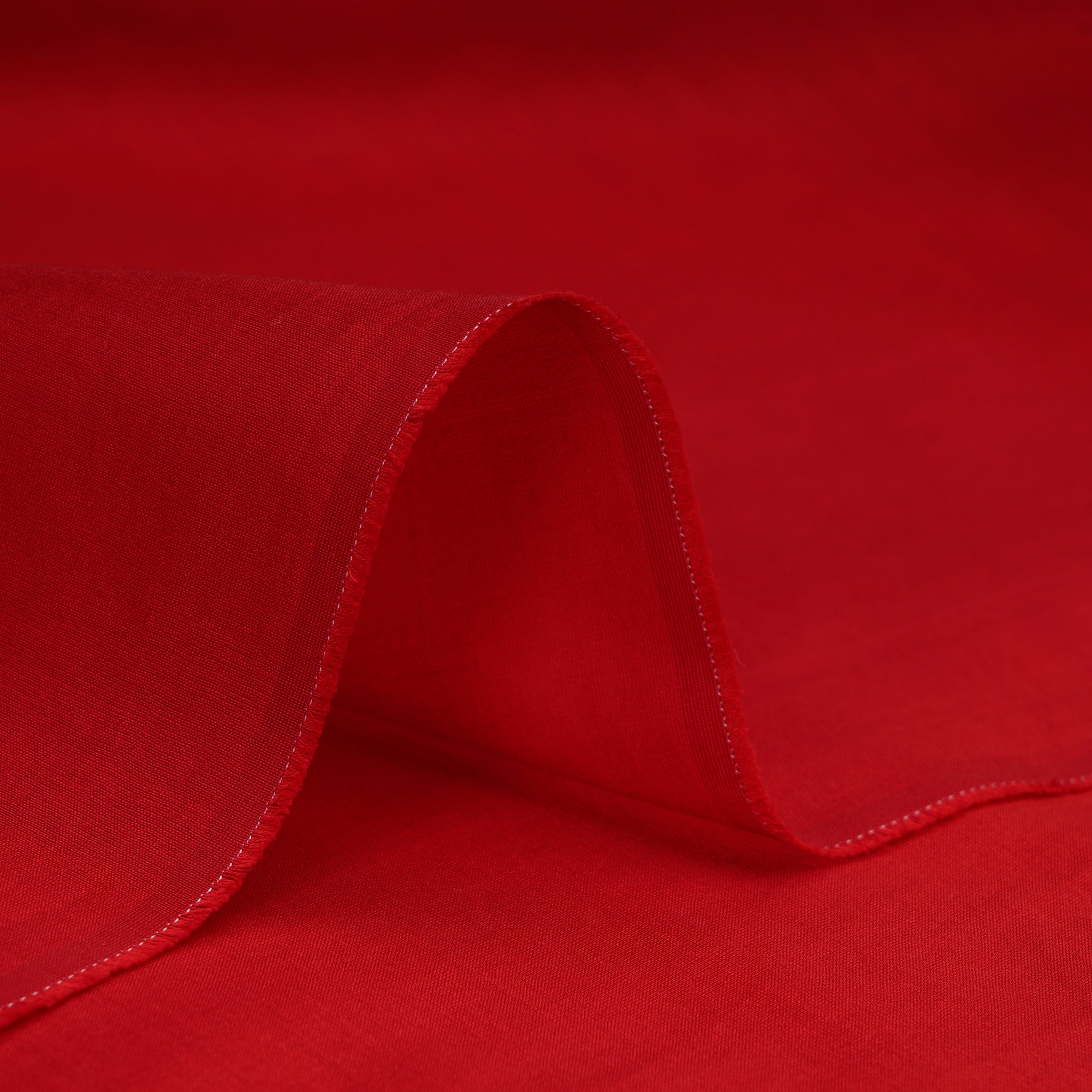 Red Piece Dyed Pure Fine Rapier Chanderi Fabric