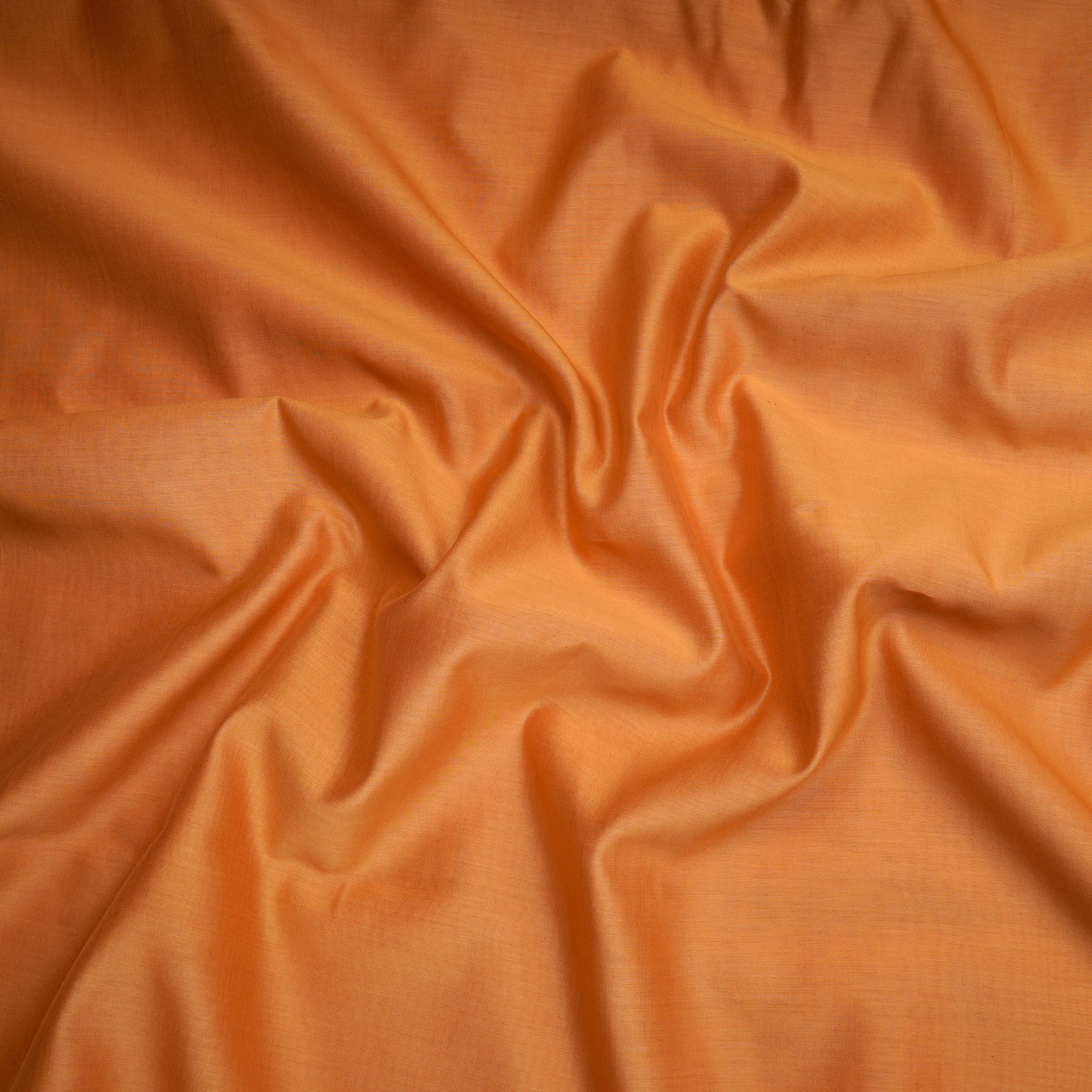 Apricot Tan Piece Dyed Pure Fine Rapier Chanderi Fabric