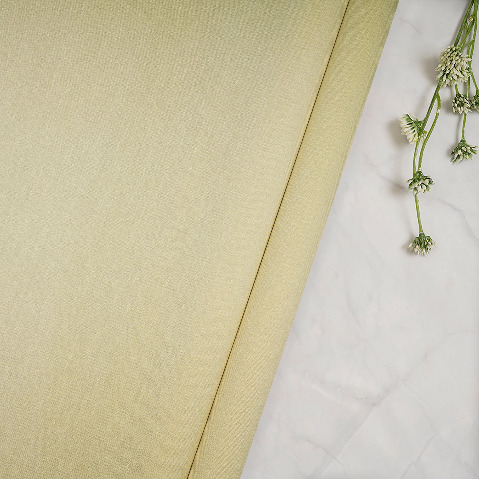 Green Essence Piece Dyed Pure Fine Rapier Chanderi Fabric