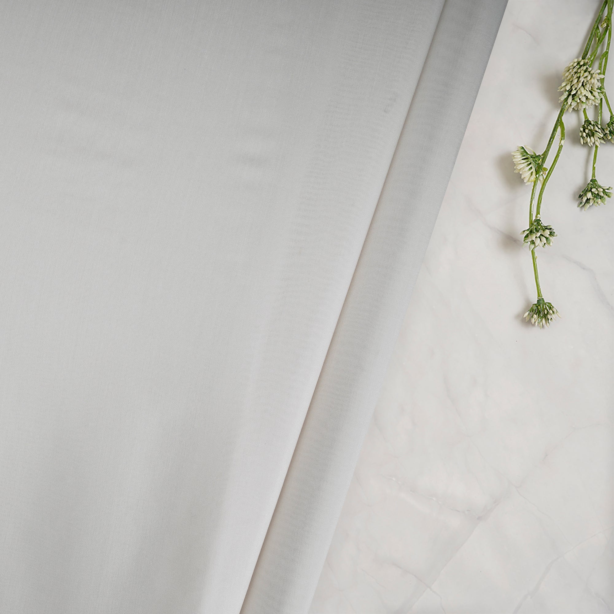 Off White Color Modal Silk Fabric