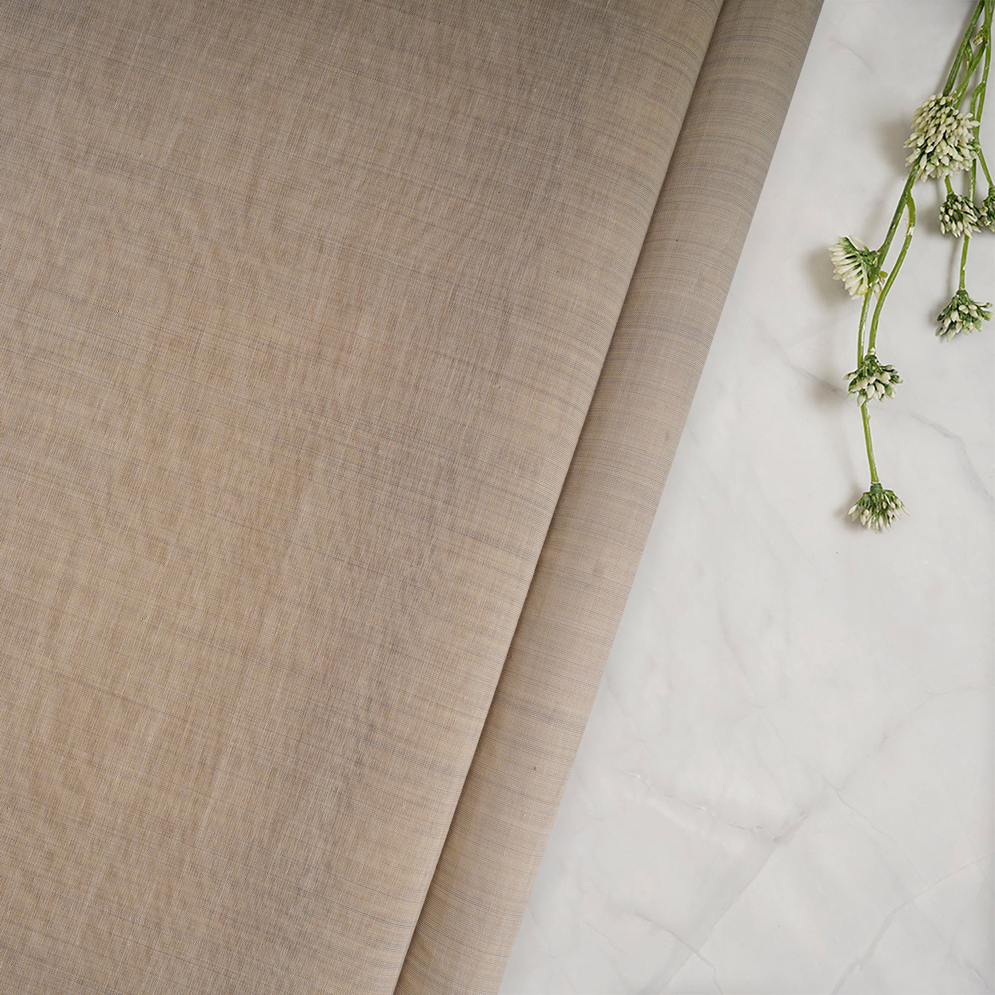 Ivory Color Poly Cotton Fabric