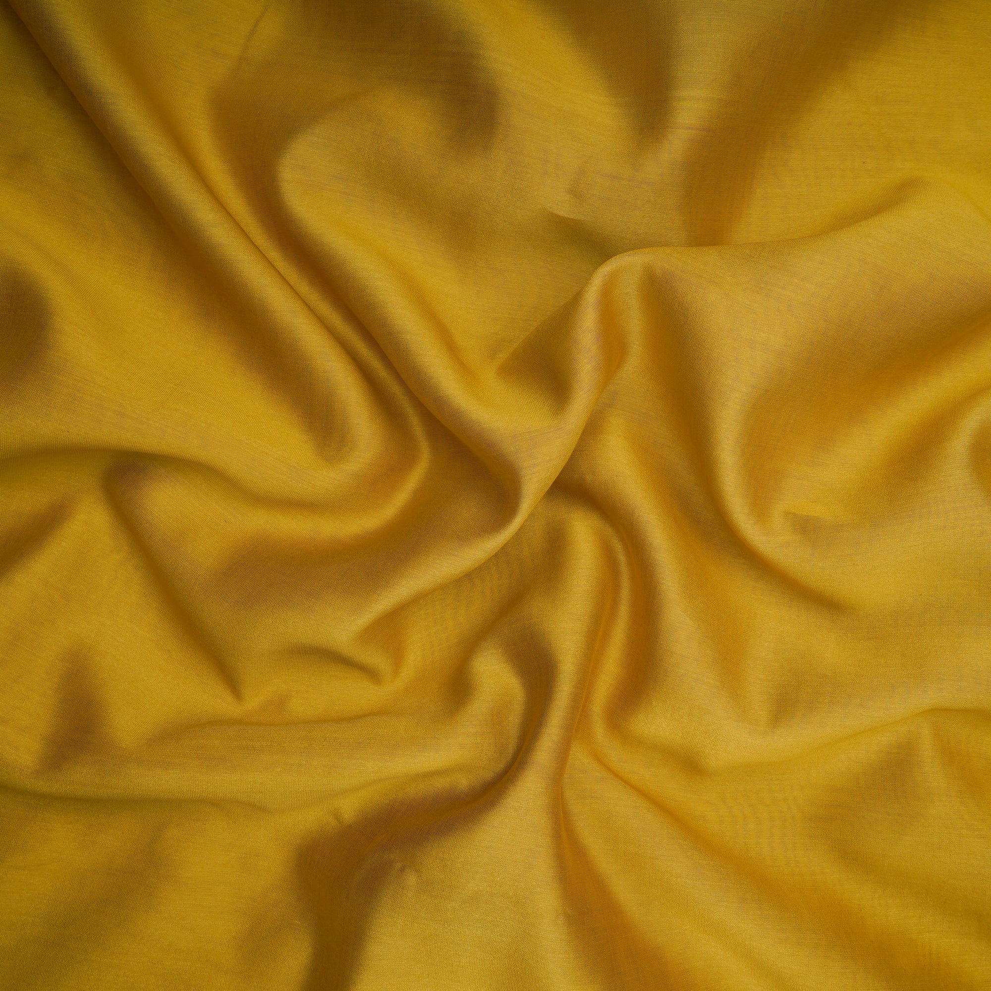 Lemon Curry Piece Dyed 70 GLM Pure Chanderi Fabric