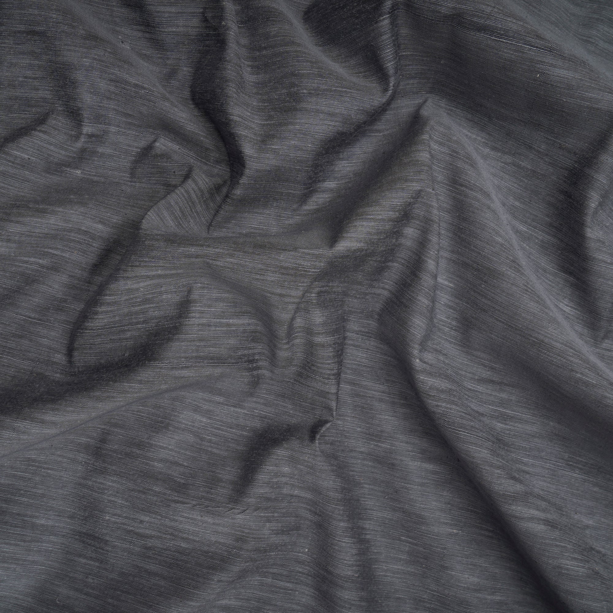 Grey Natural Noile Silk Fabric