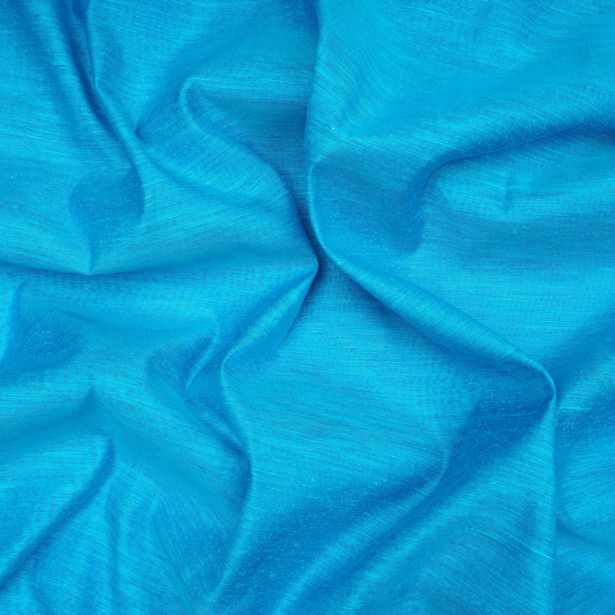 Light Blue Color Natural Noile Silk Fabric