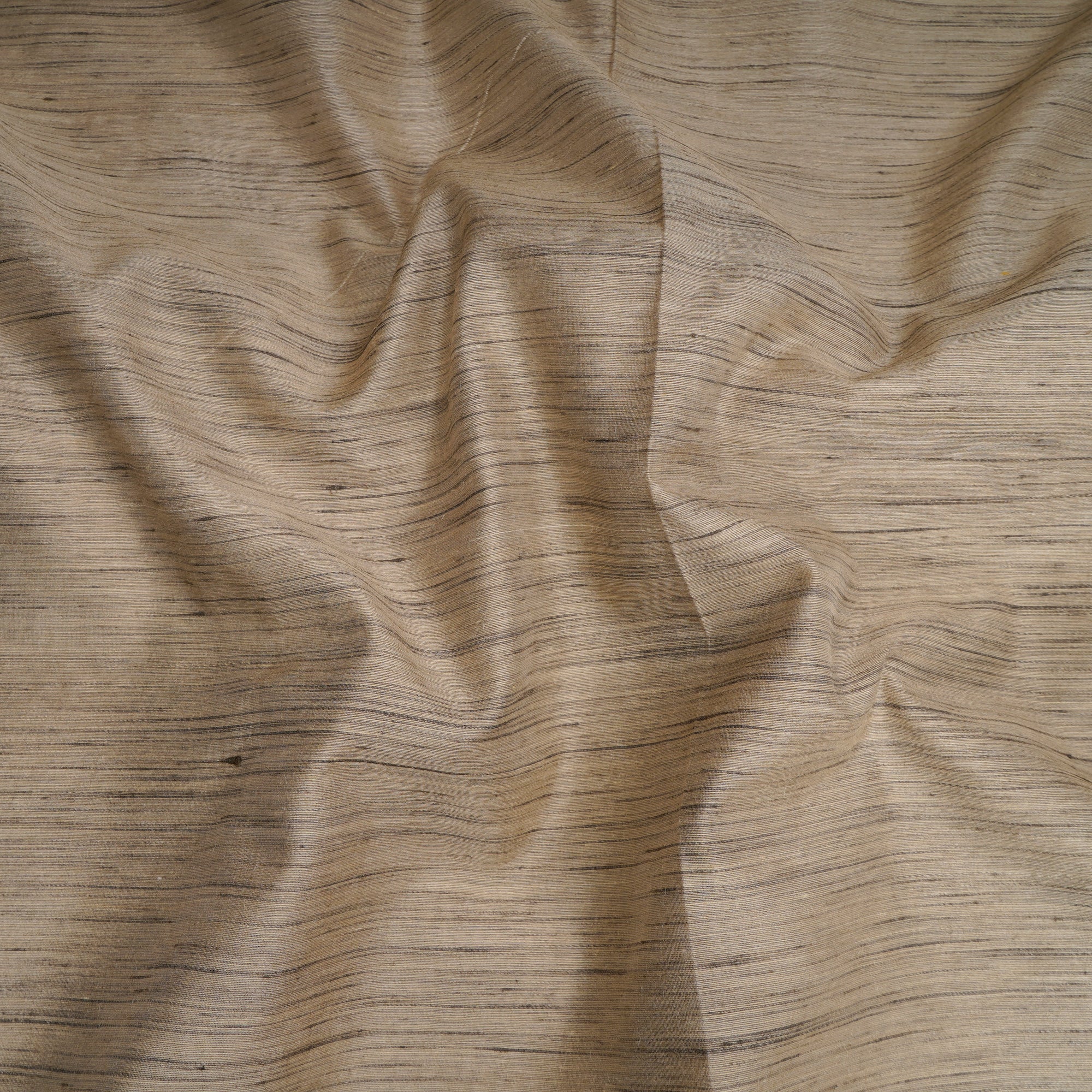 Beige Color Tussar Silk Fabric