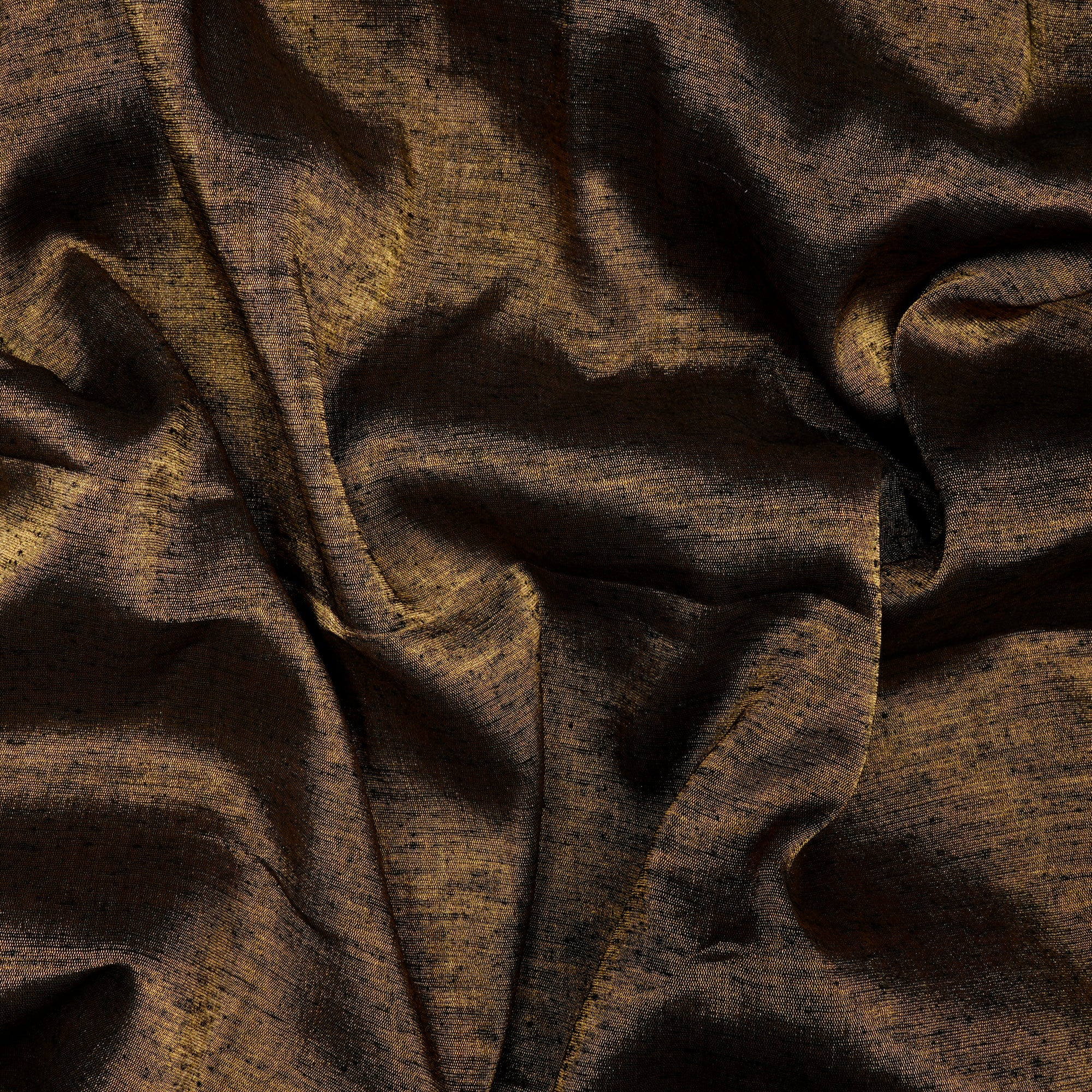 Golden Color Noile Silk Fabric