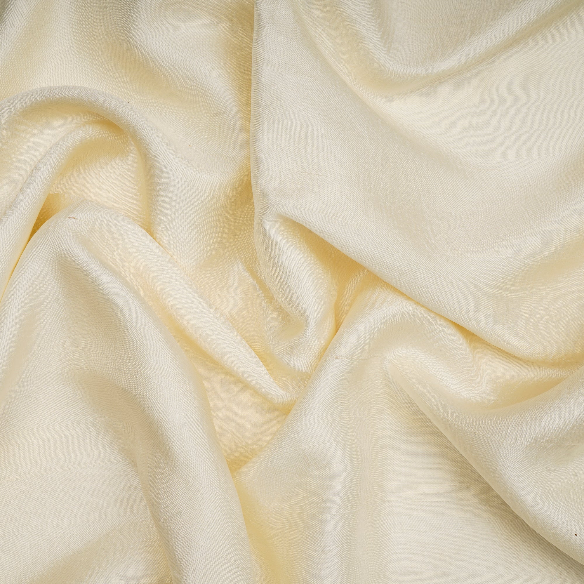 Off-White Plain Dyeable Handwoven Mulberry Silk Fabric