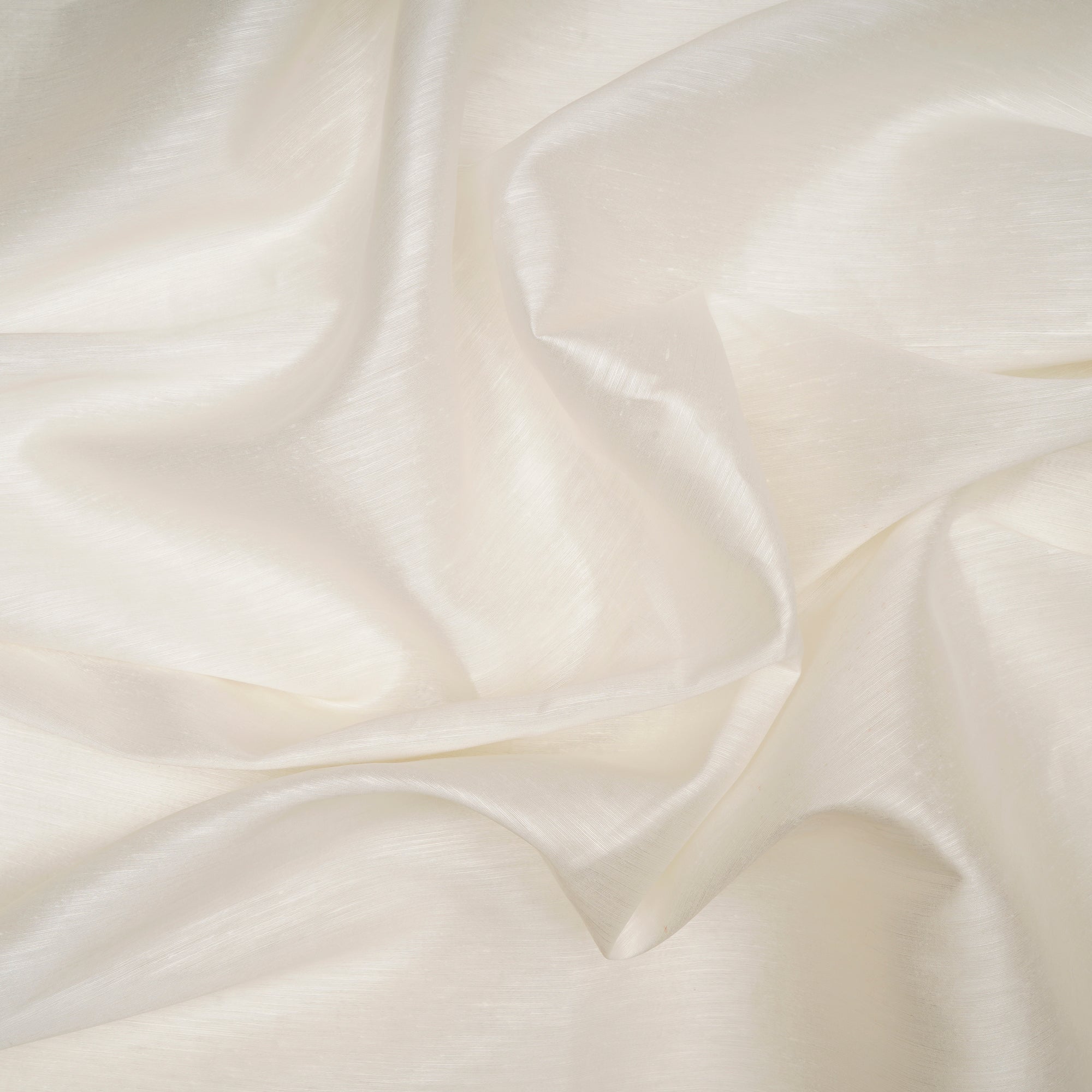 White Dyeable Plain Silk Linen Fabric