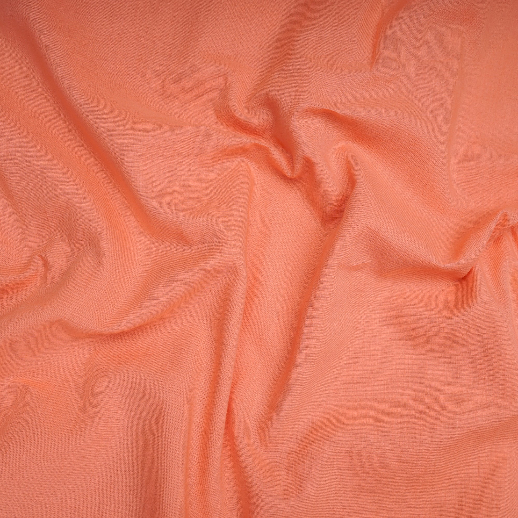 Peach Dyed Voile Cotton Fabric