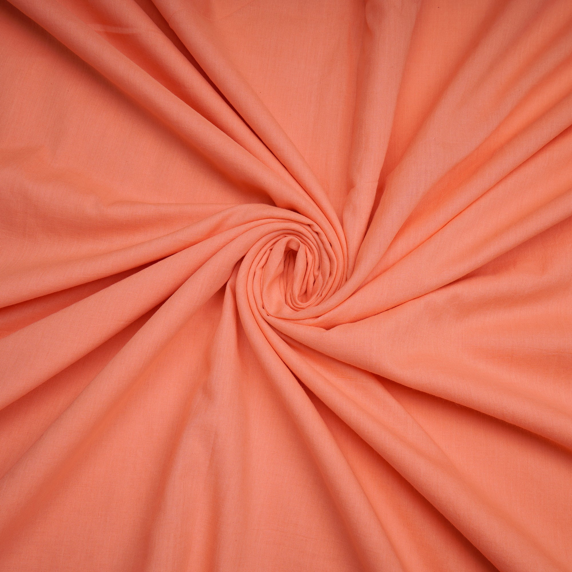 Peach Dyed Voile Cotton Fabric