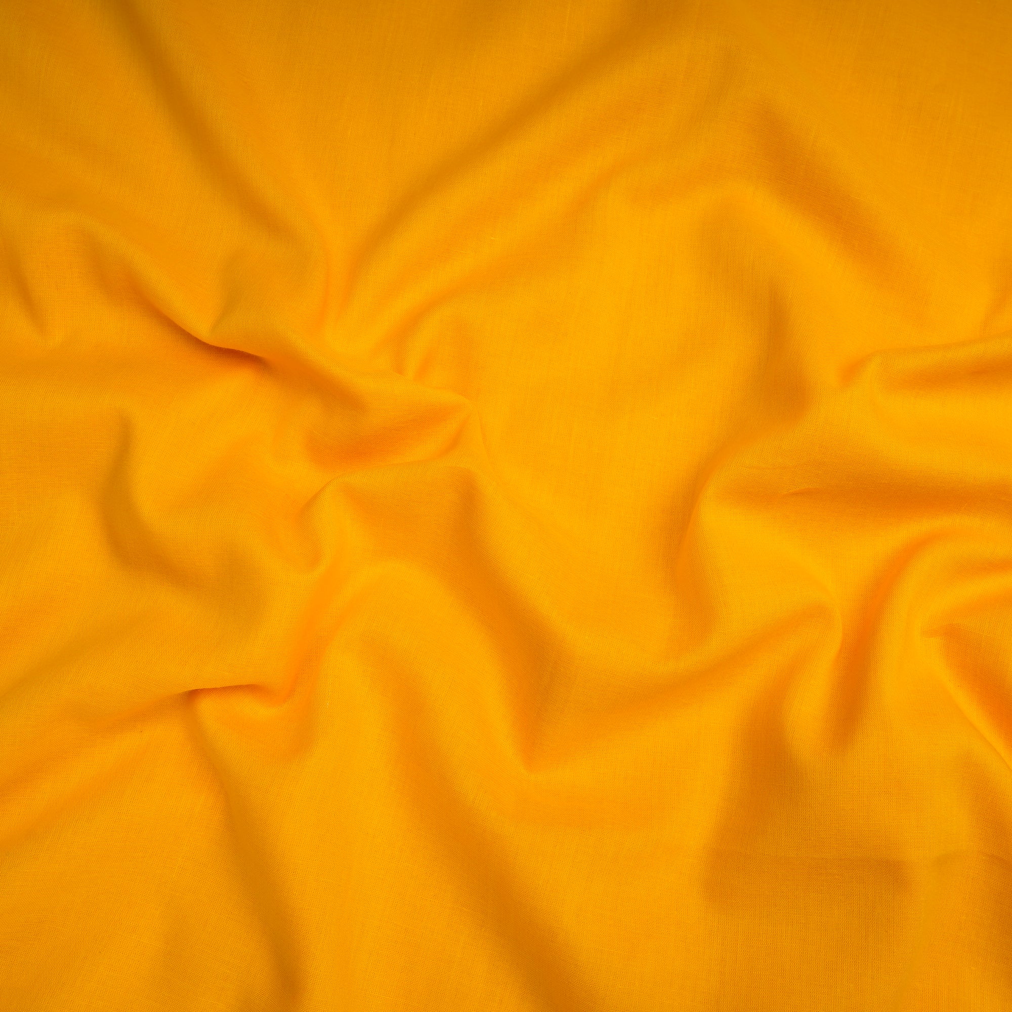 Lemon Chrome Dyed Voile Cotton Fabric