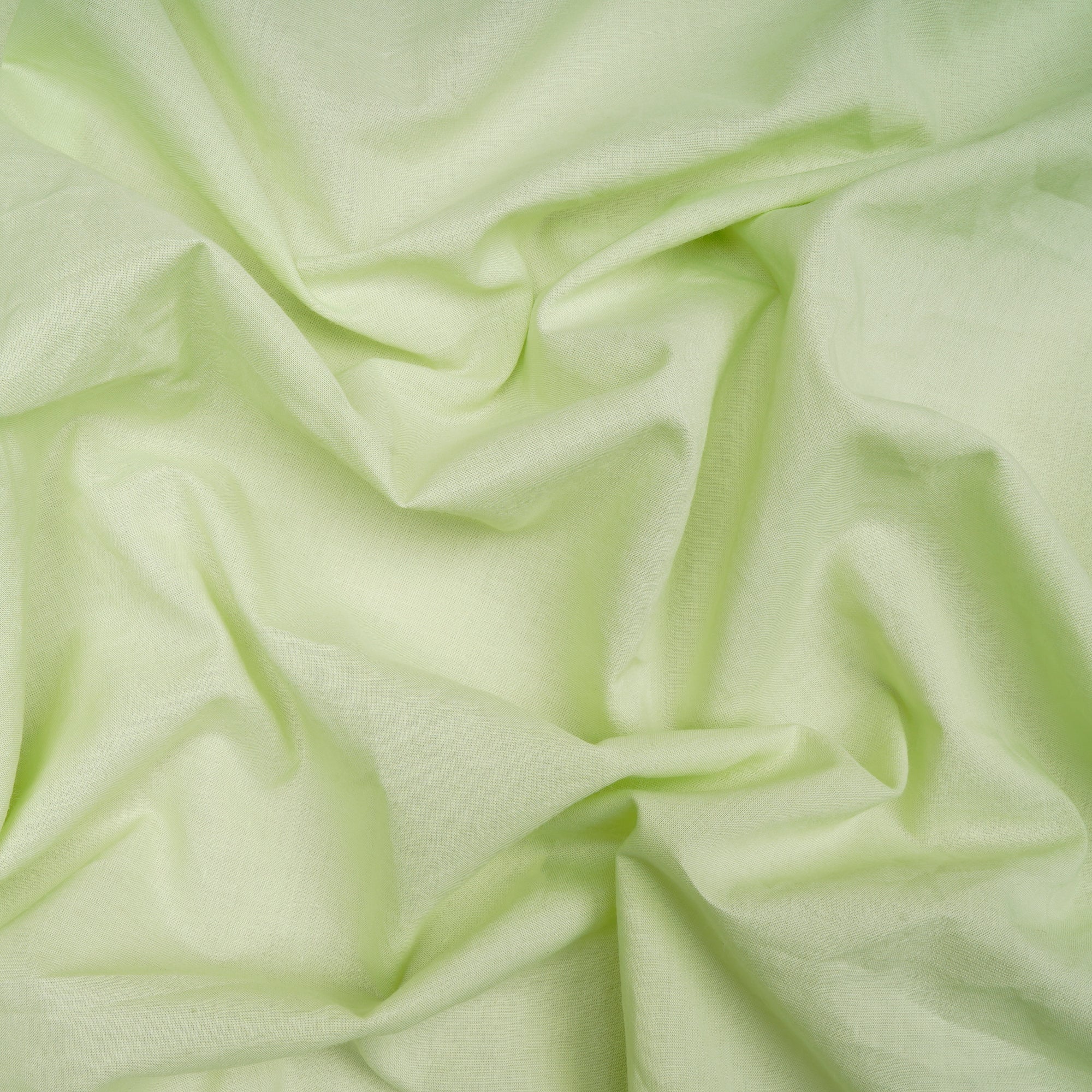 Mint Green Piece Dyed Cotton Cambric Fabric