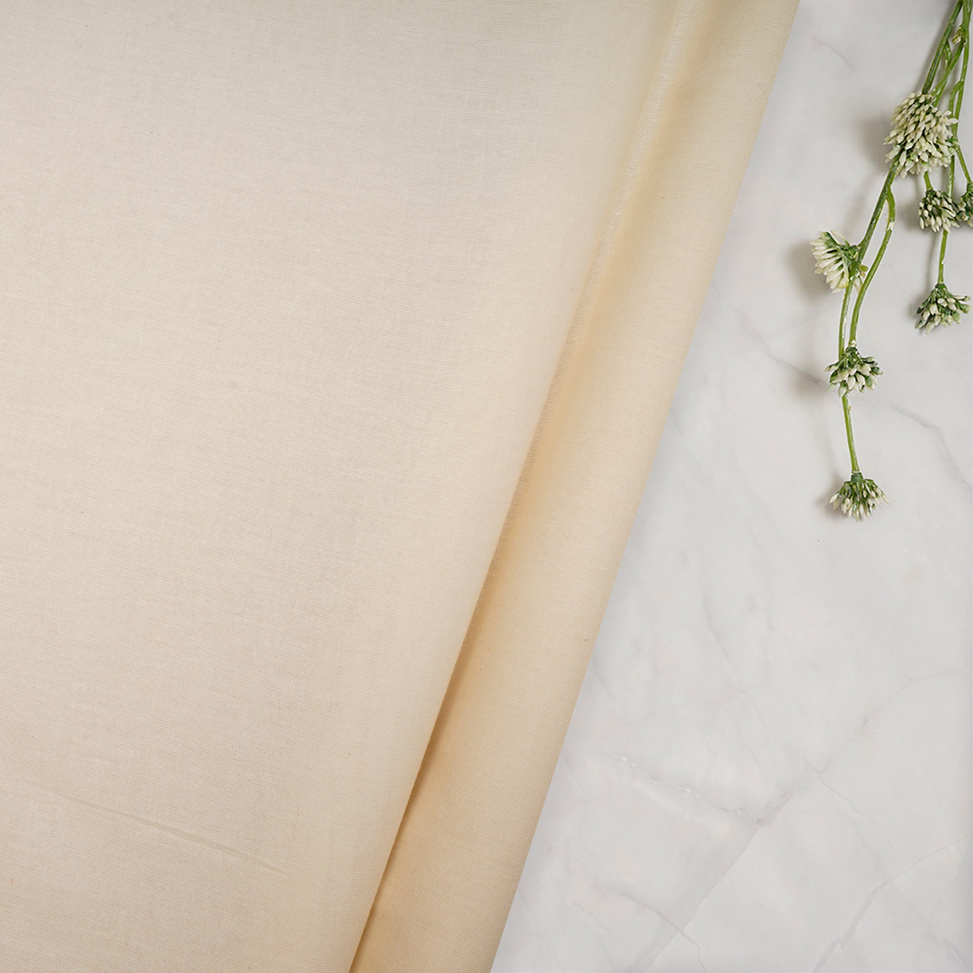 Off White Dyeable Cotton Cambric Fabric