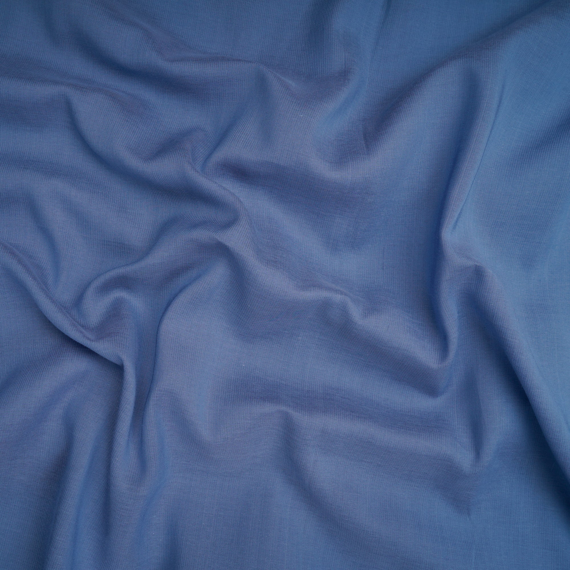 Bel Air Blue Viscose Terry Voile Fabric
