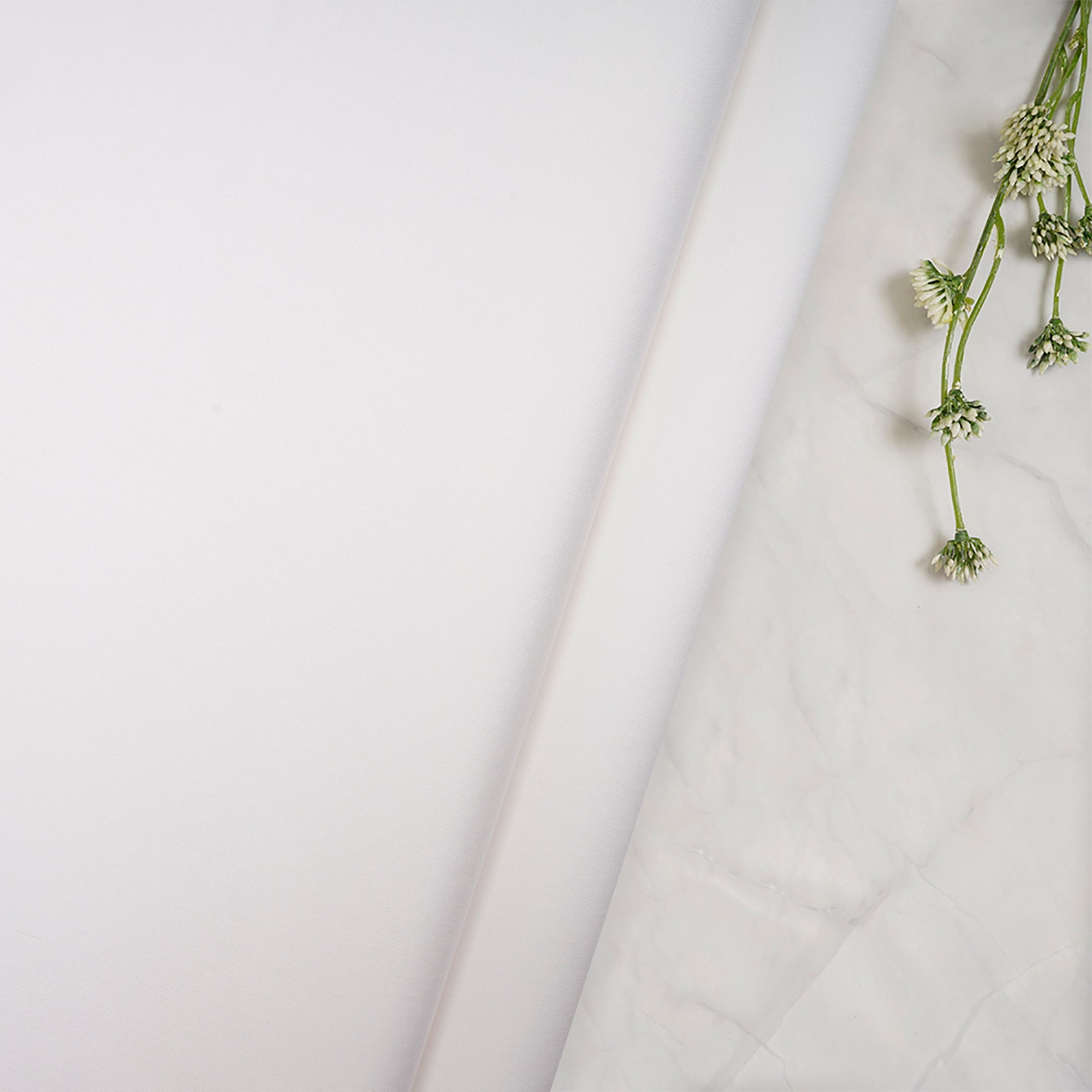 White Dyeable Cotton Lycra Fabric