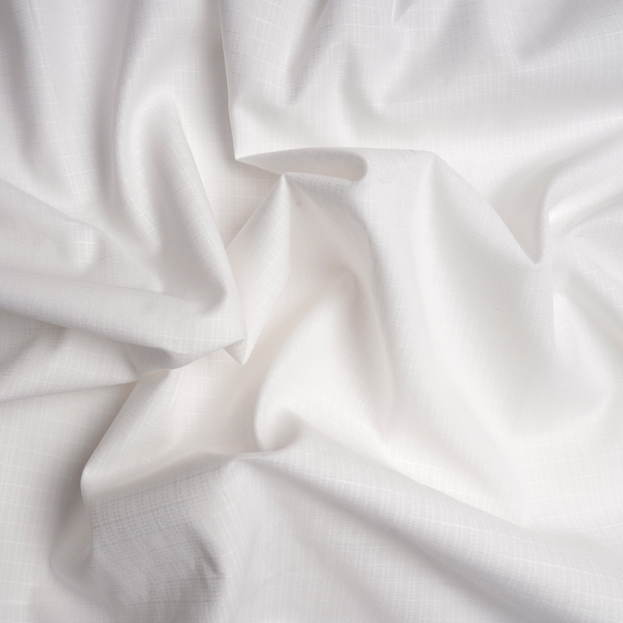 White Dyeable Cotton Dobby Lycra Fabric