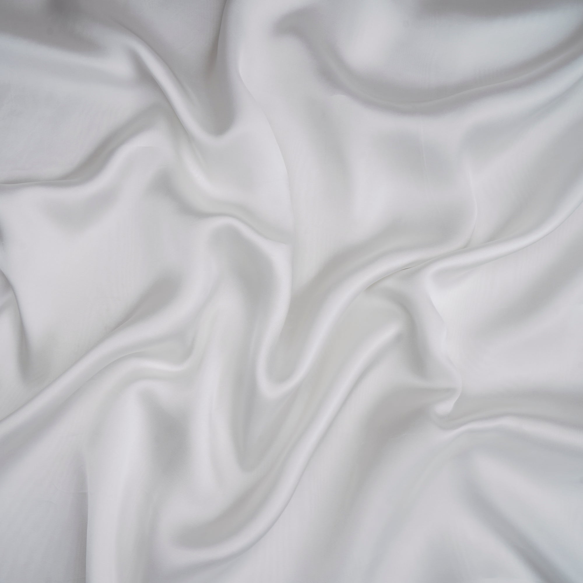 White Color Bemberg Satin Dyeable Fabric