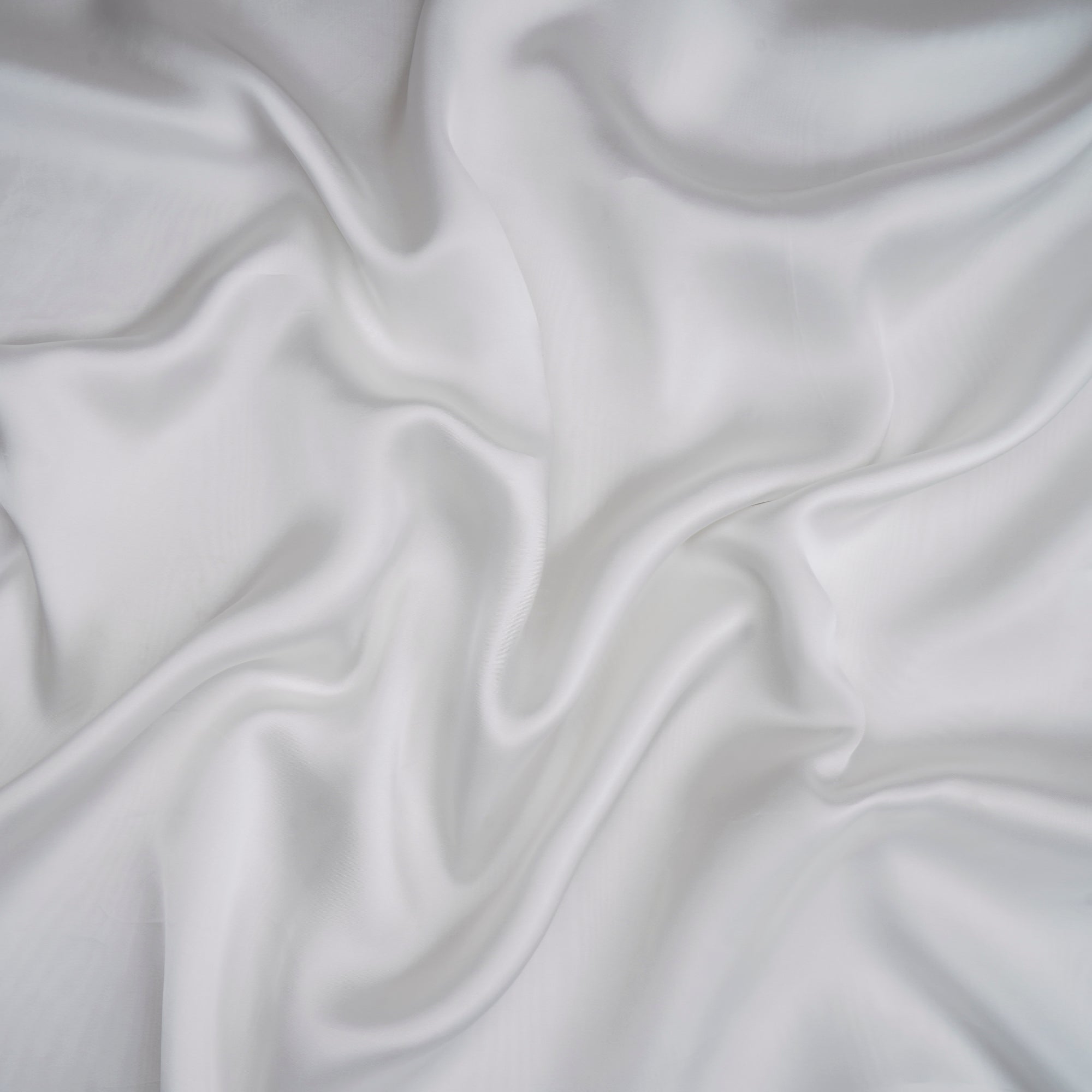 White Color Bemberg Satin Dyeable Fabric