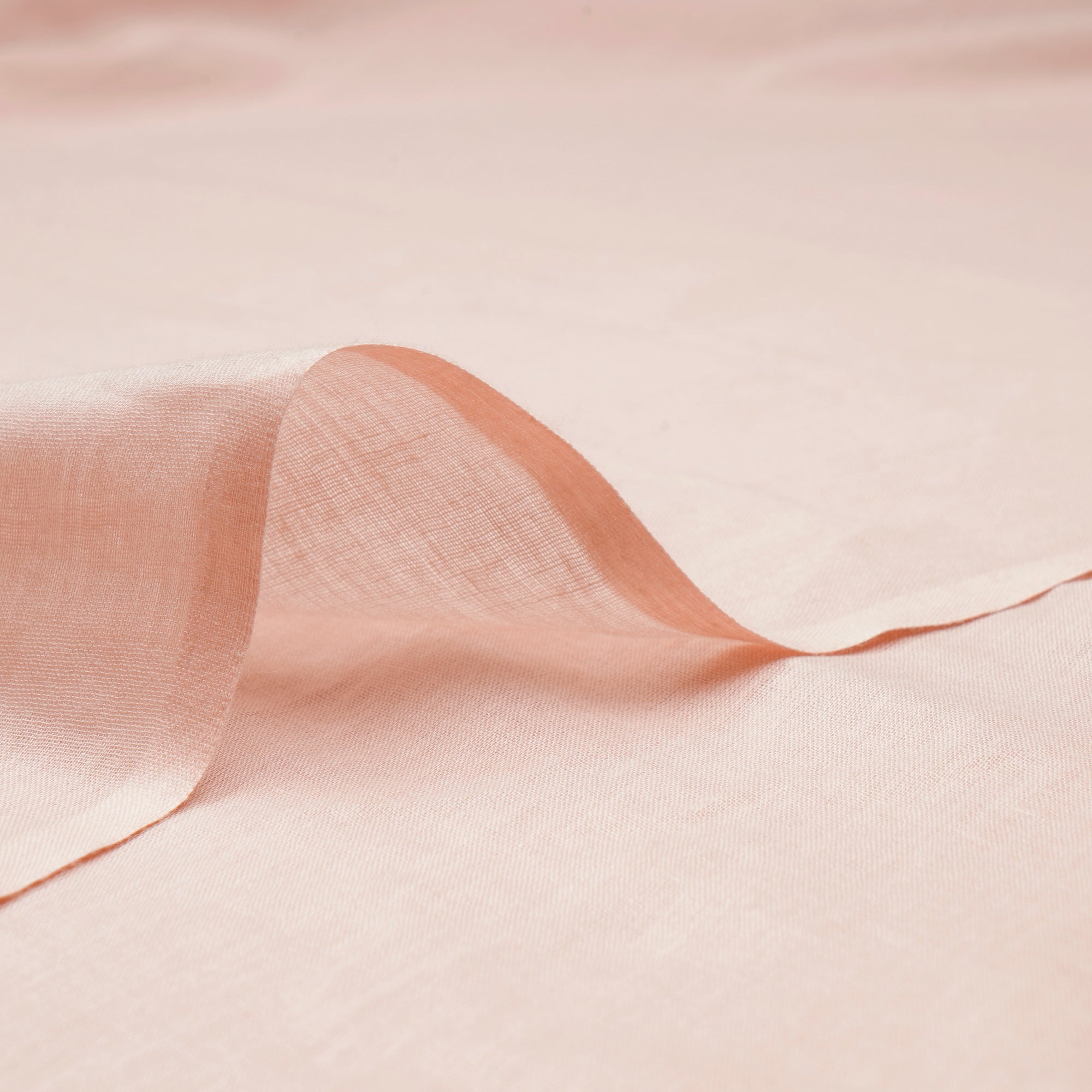 Pastel Pink Piece Dyed Plain Cotton Voile Fabric