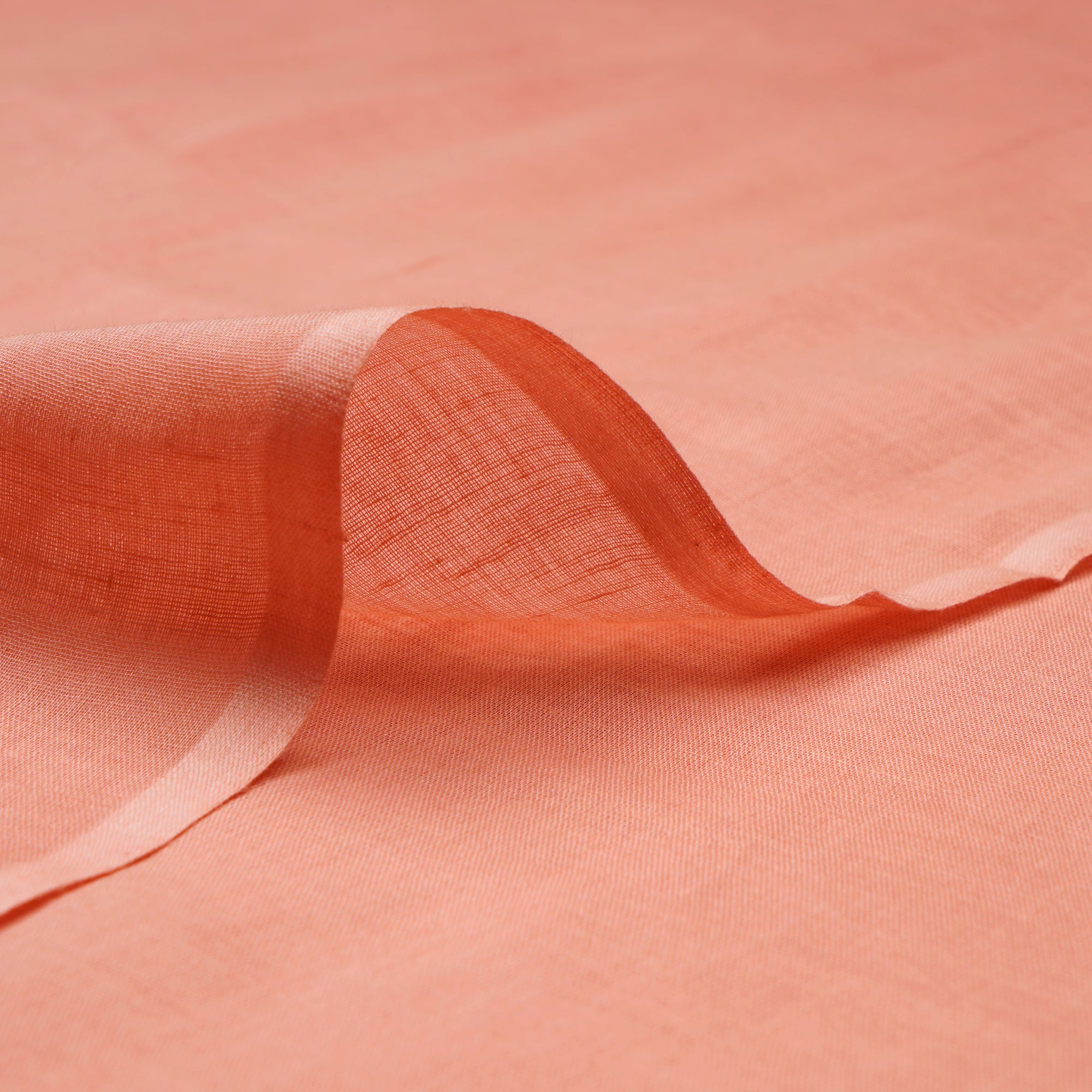Blush Peach Piece Dyed Cotton Voile Fabric