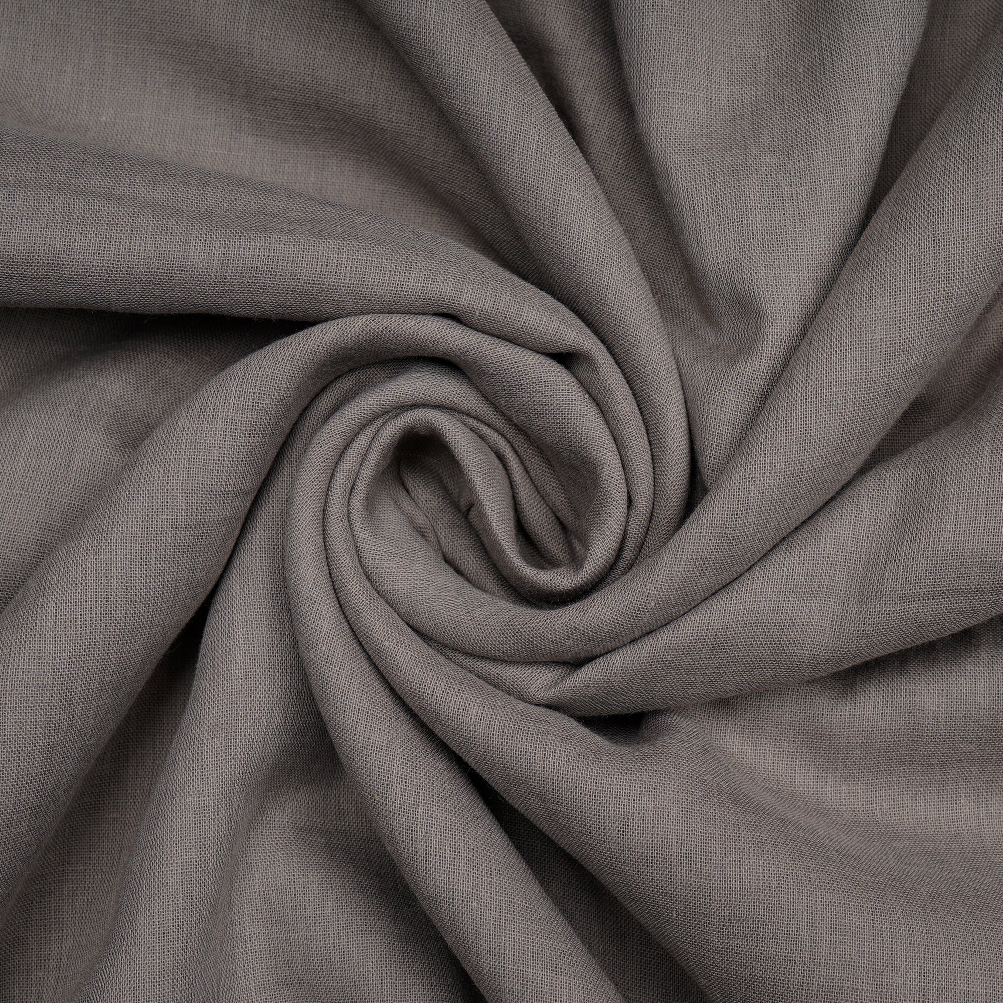 Grey Plain Cotton Voile Fabric